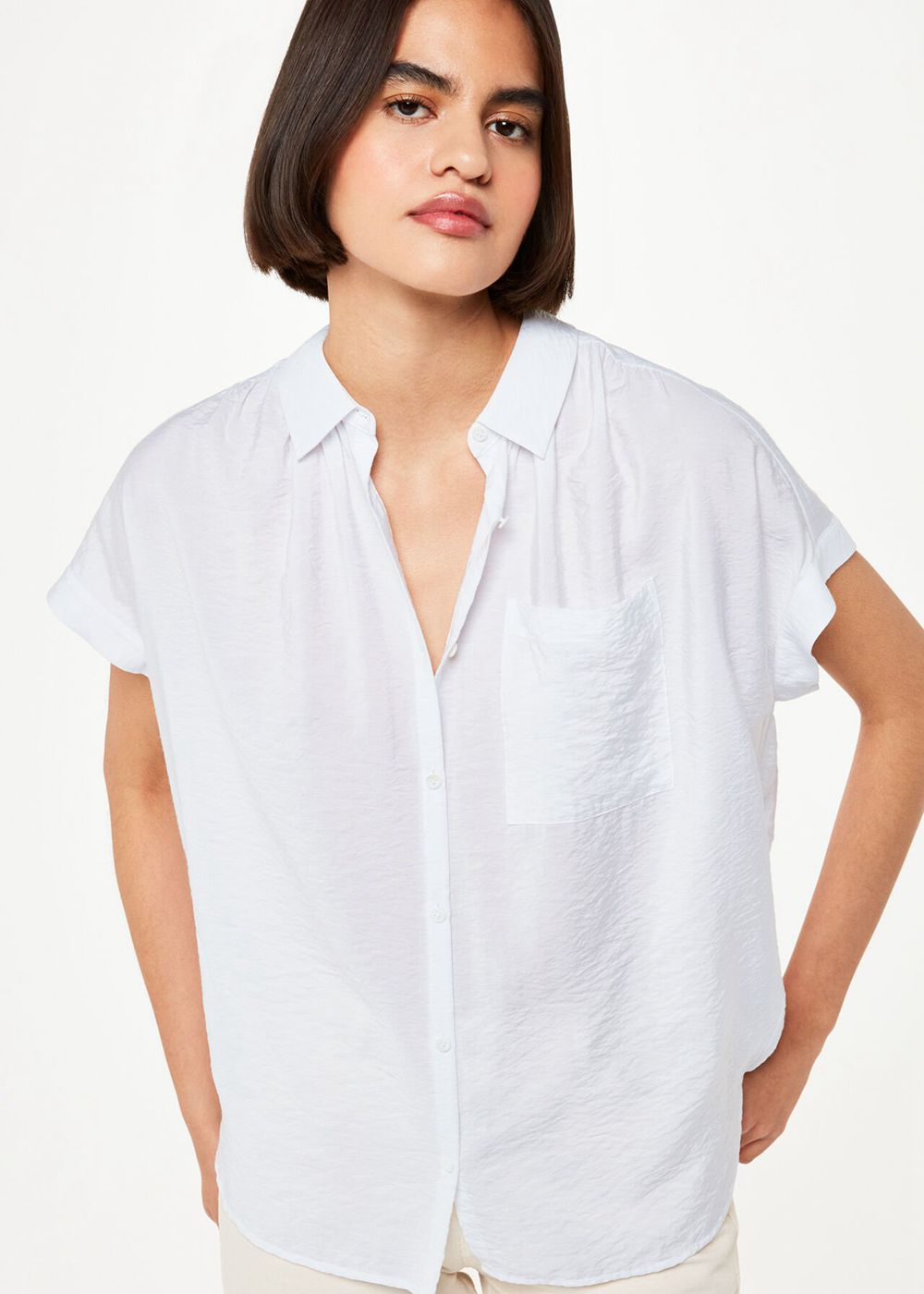 Whistles Nicola Button Through Shirts White | US-14570MTXF