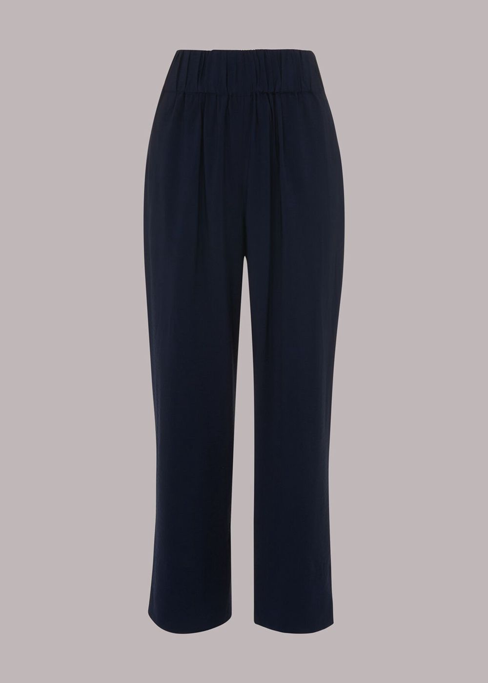 Whistles Nicola Cropped Pants Navy | US-19058CEZV