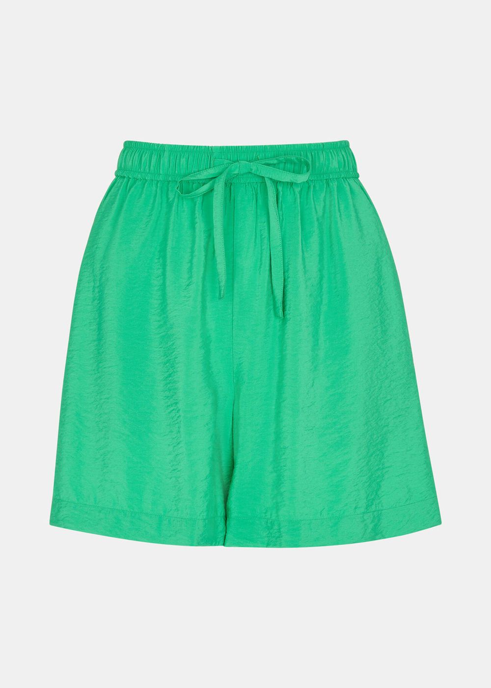 Whistles Nicola Elasticated Waist Shorts Green | US-28170ELRS