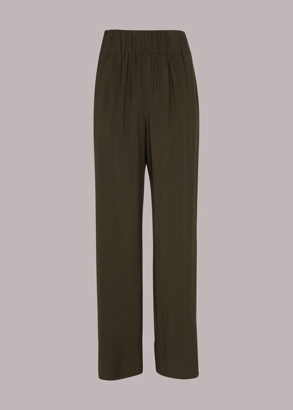 Whistles Nicola Full Length Pants Khaki | US-37986BSTA