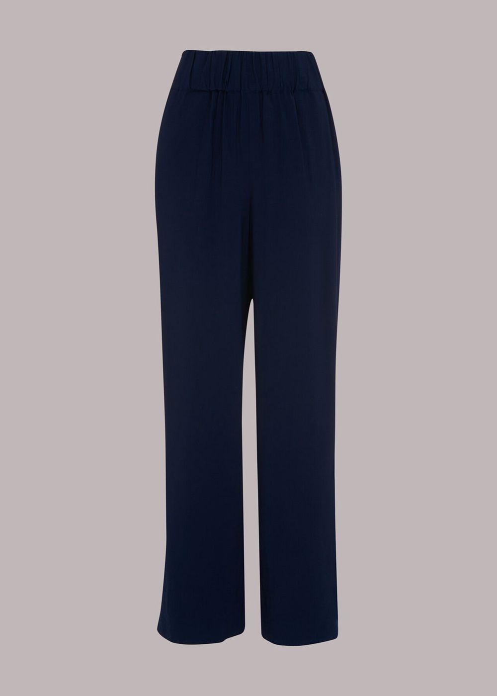 Whistles Nicola Full Length Pants Navy | US-57193RUWF