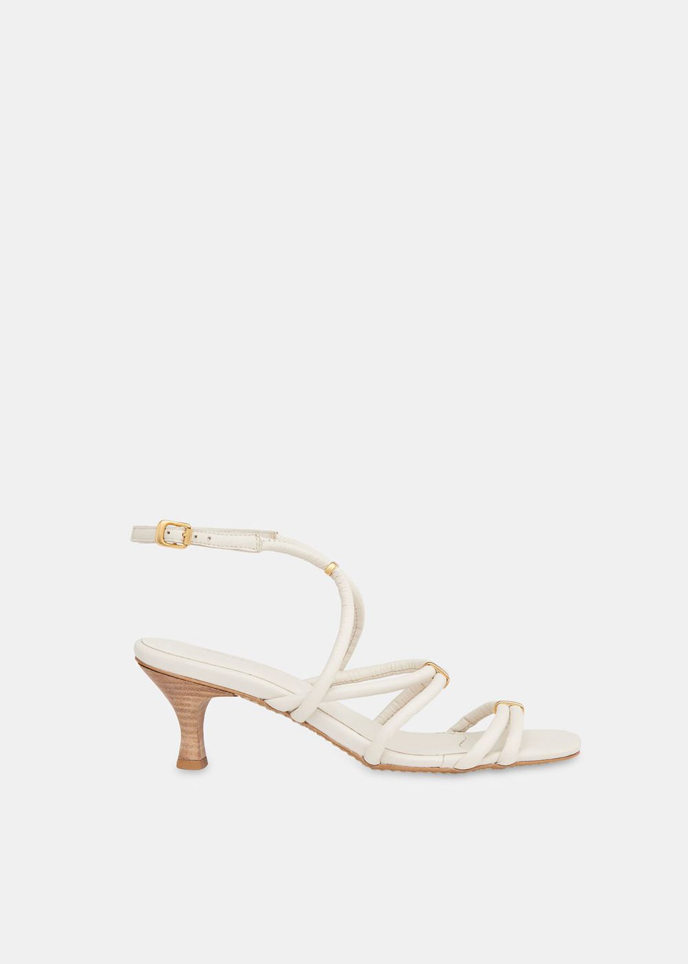 Whistles Niomie Tubular Heels Sandals White / Multicolor | US-73968OYVT