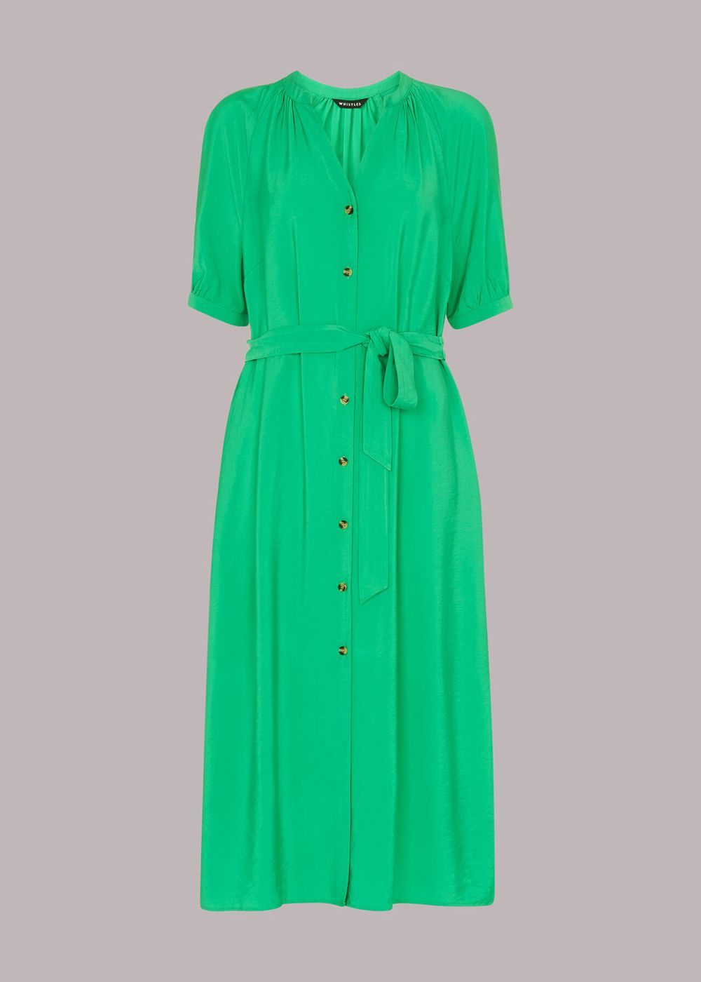 Whistles Olivia Midi Dress Green | US-45137OBGH