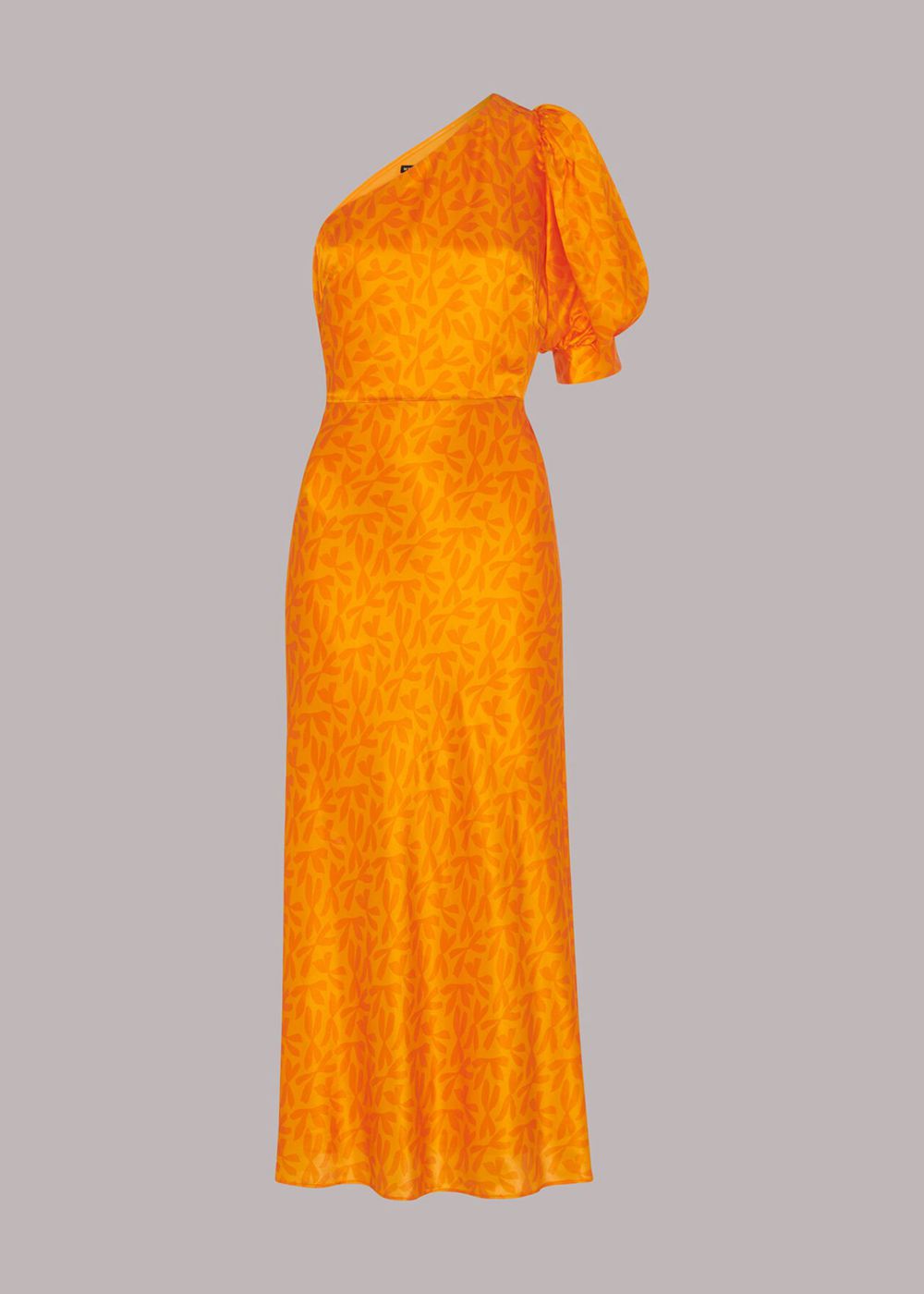 Whistles One Shoulder Sally Dress Orange / Multicolor | US-05734UYZB