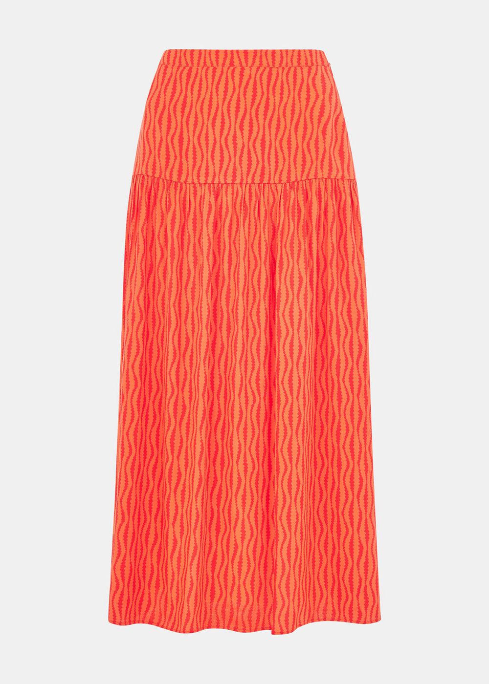 Whistles Optical Rope Tiered Skirts Red / Multicolor | US-59348GENU