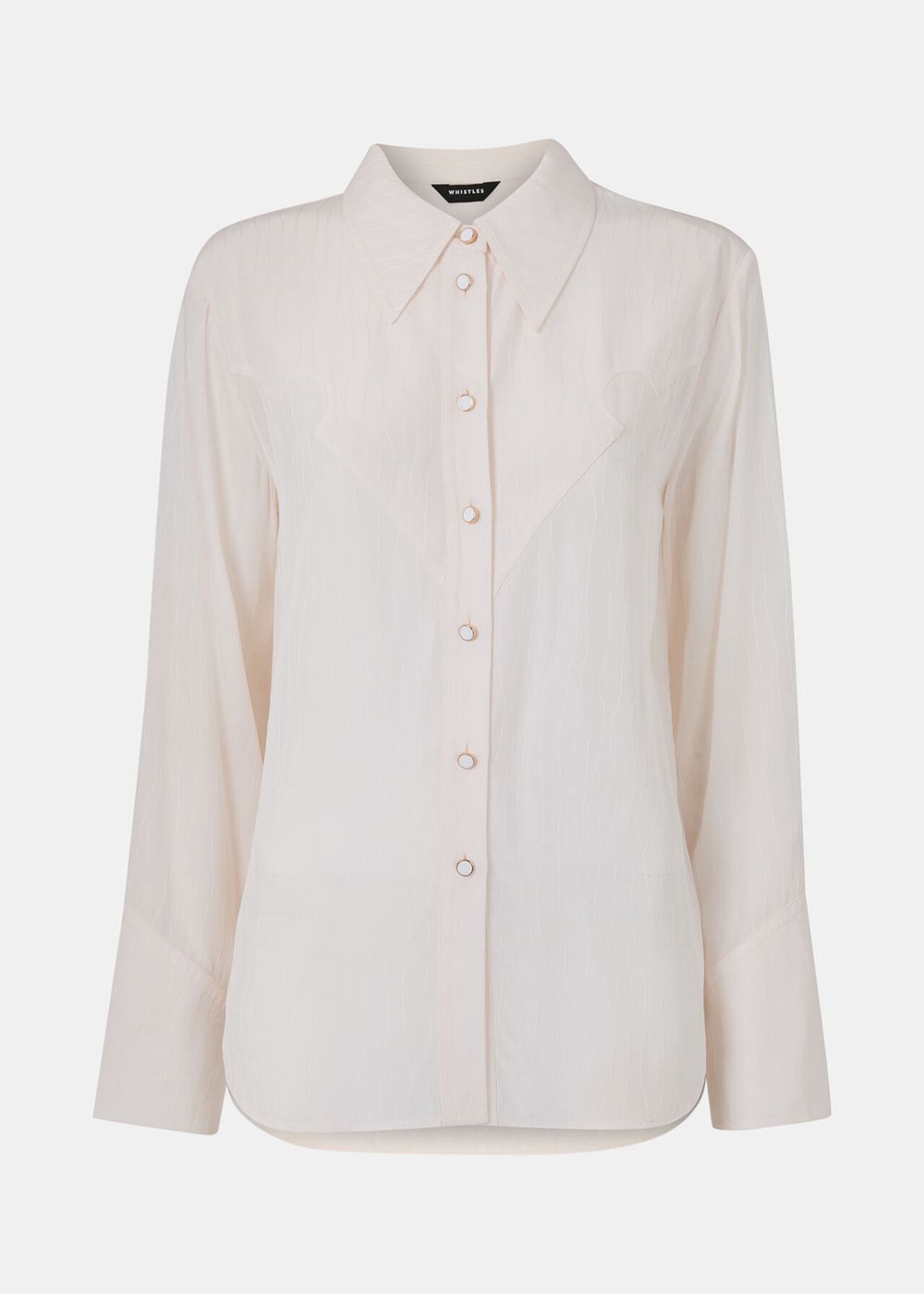 Whistles Orla Western Detail Shirts White | US-70932NXZI