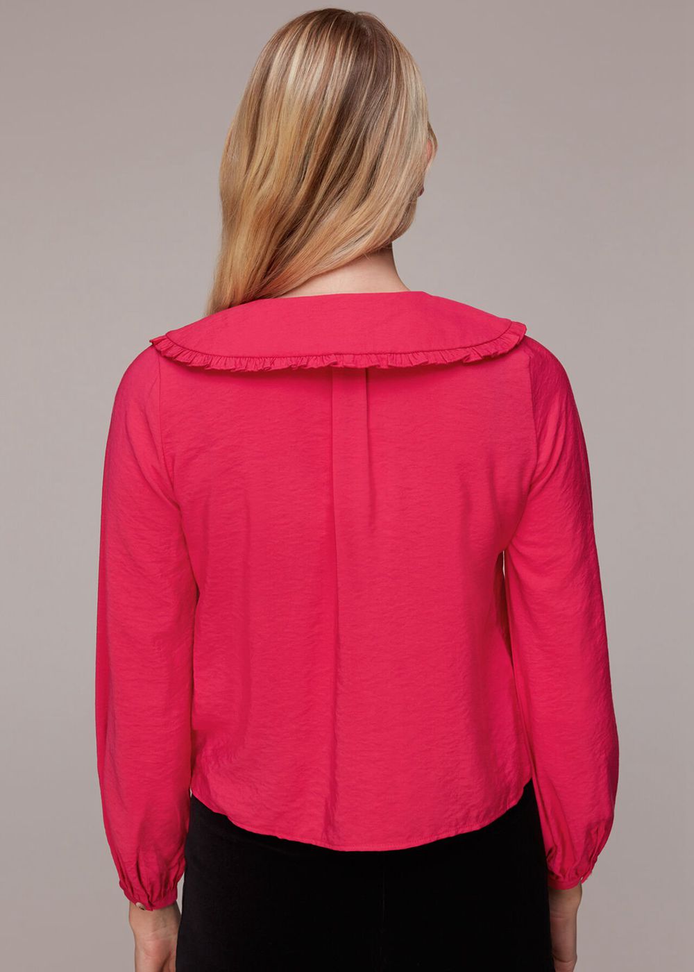 Whistles Oversized Collar Top Pink | US-78450LTWR