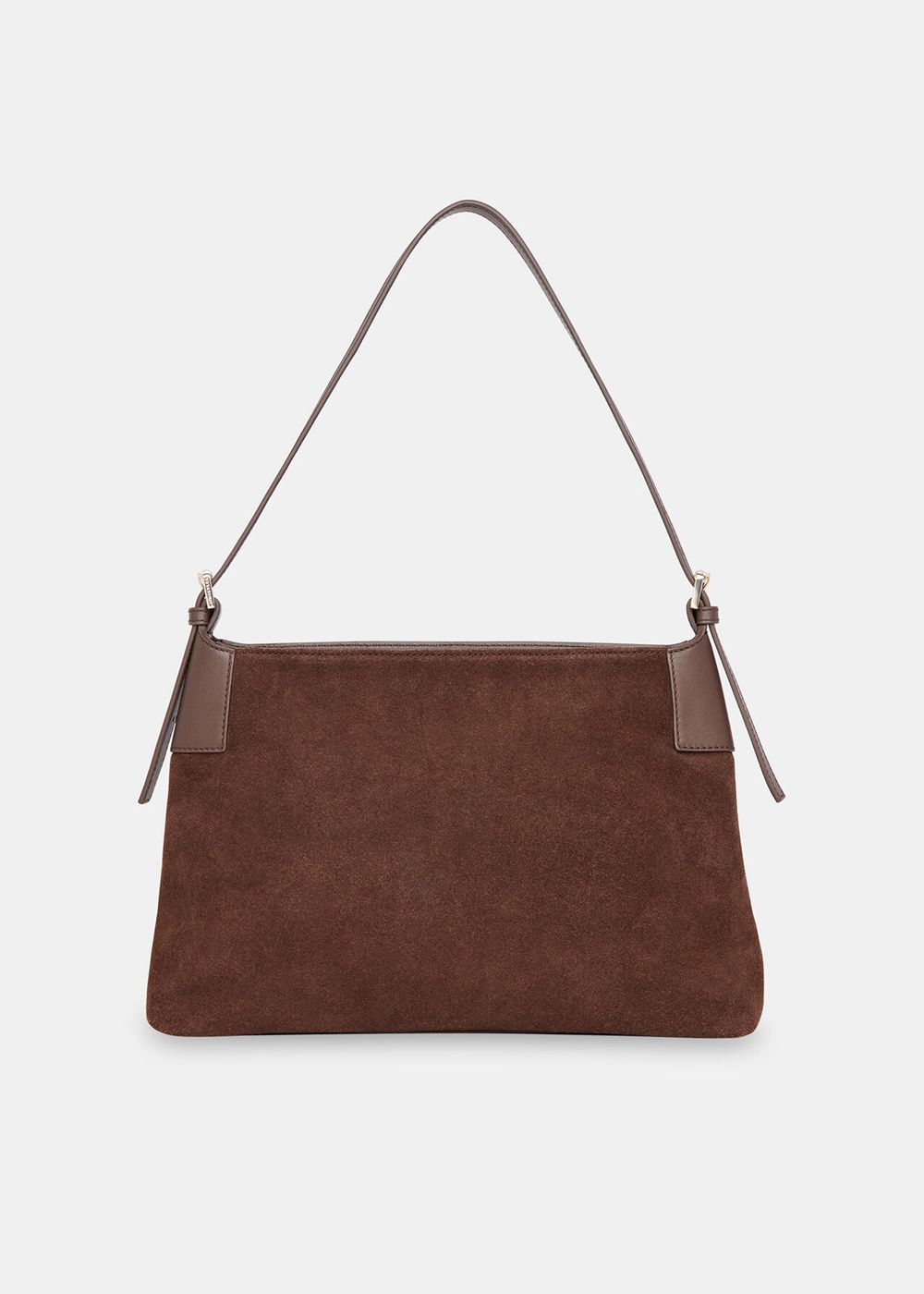 Whistles Paloma Suede Shoulder Bags Chocolate | US-72086OHYV