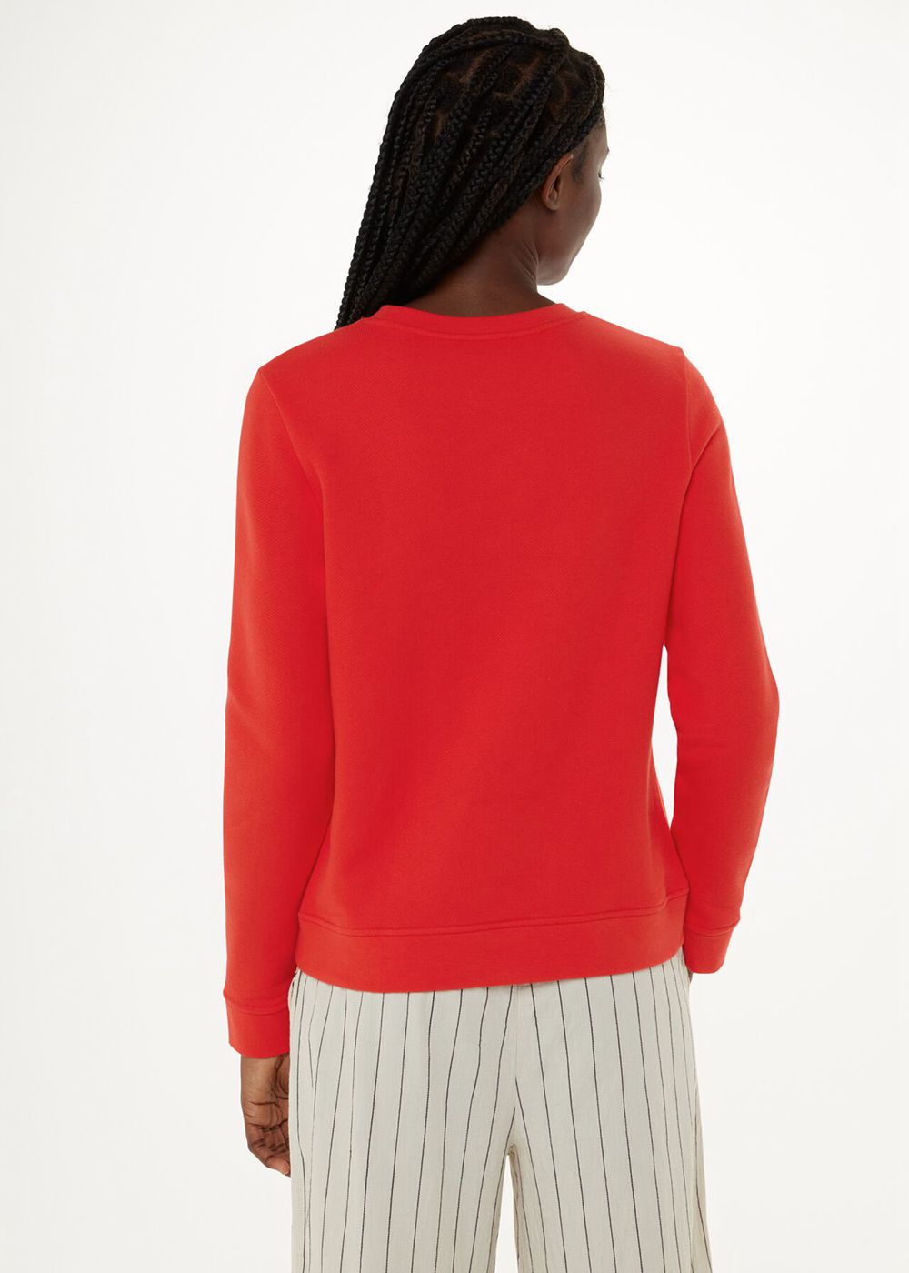 Whistles Paris Logo Sweatshirt Red | US-24069YQAF