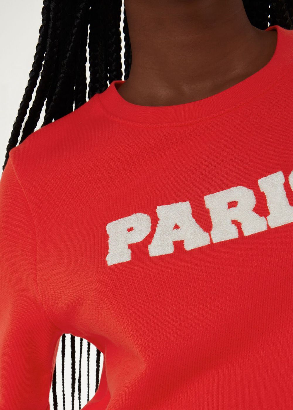 Whistles Paris Logo Sweatshirt Red | US-24069YQAF