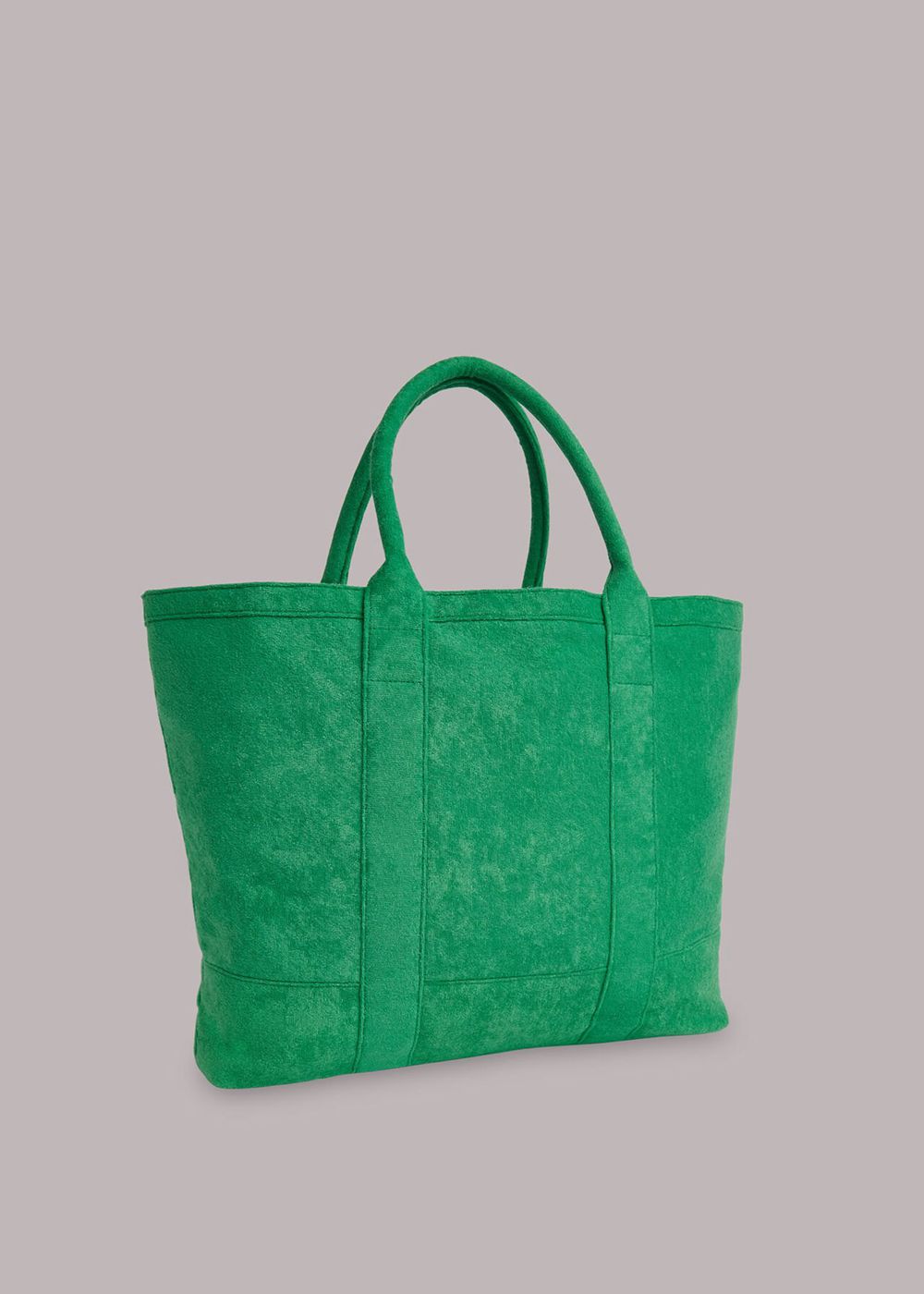 Whistles Penny Oversized Towelling Tote Bags Green | US-97041LRYS