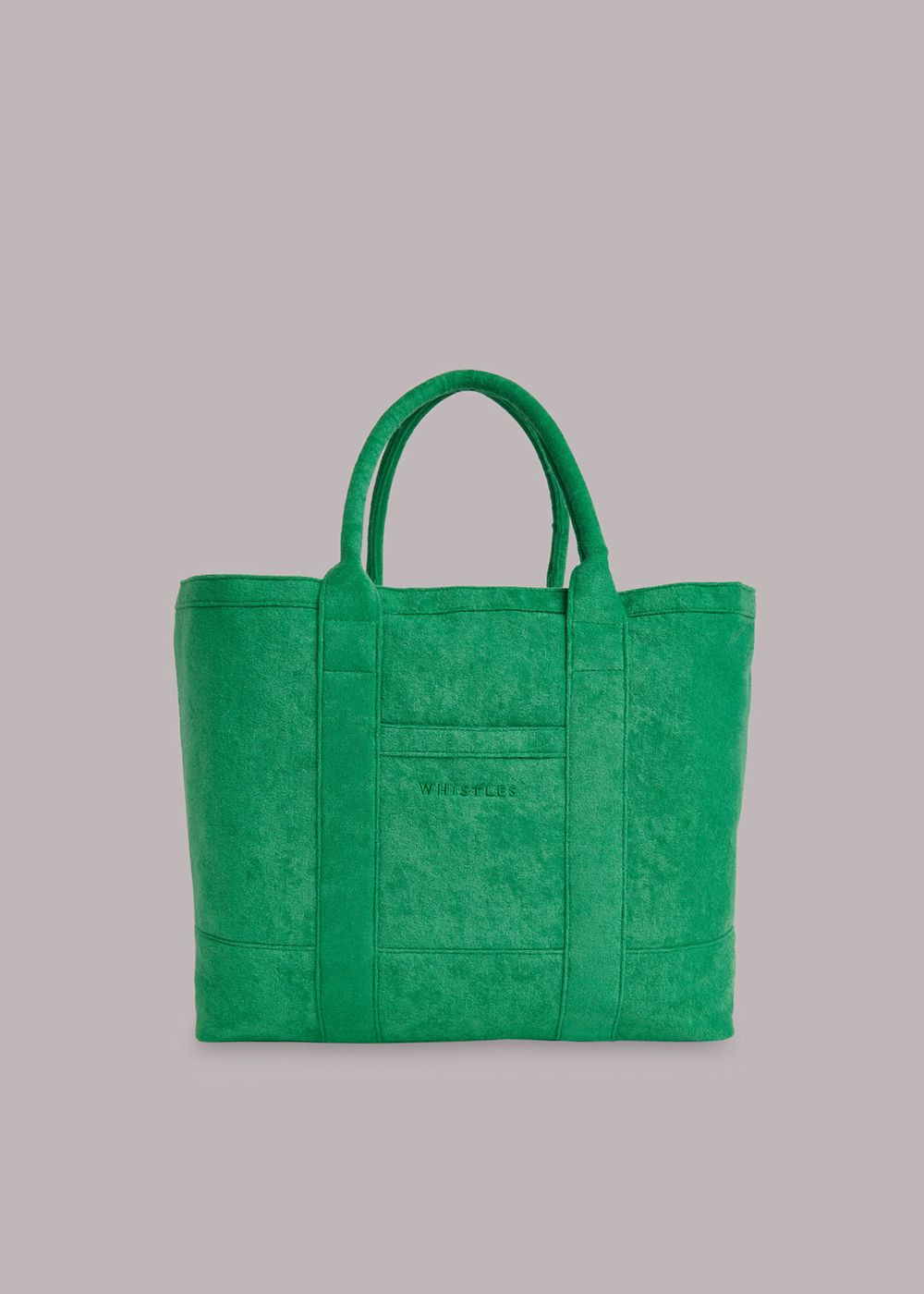 Whistles Penny Oversized Towelling Tote Bags Green | US-97041LRYS