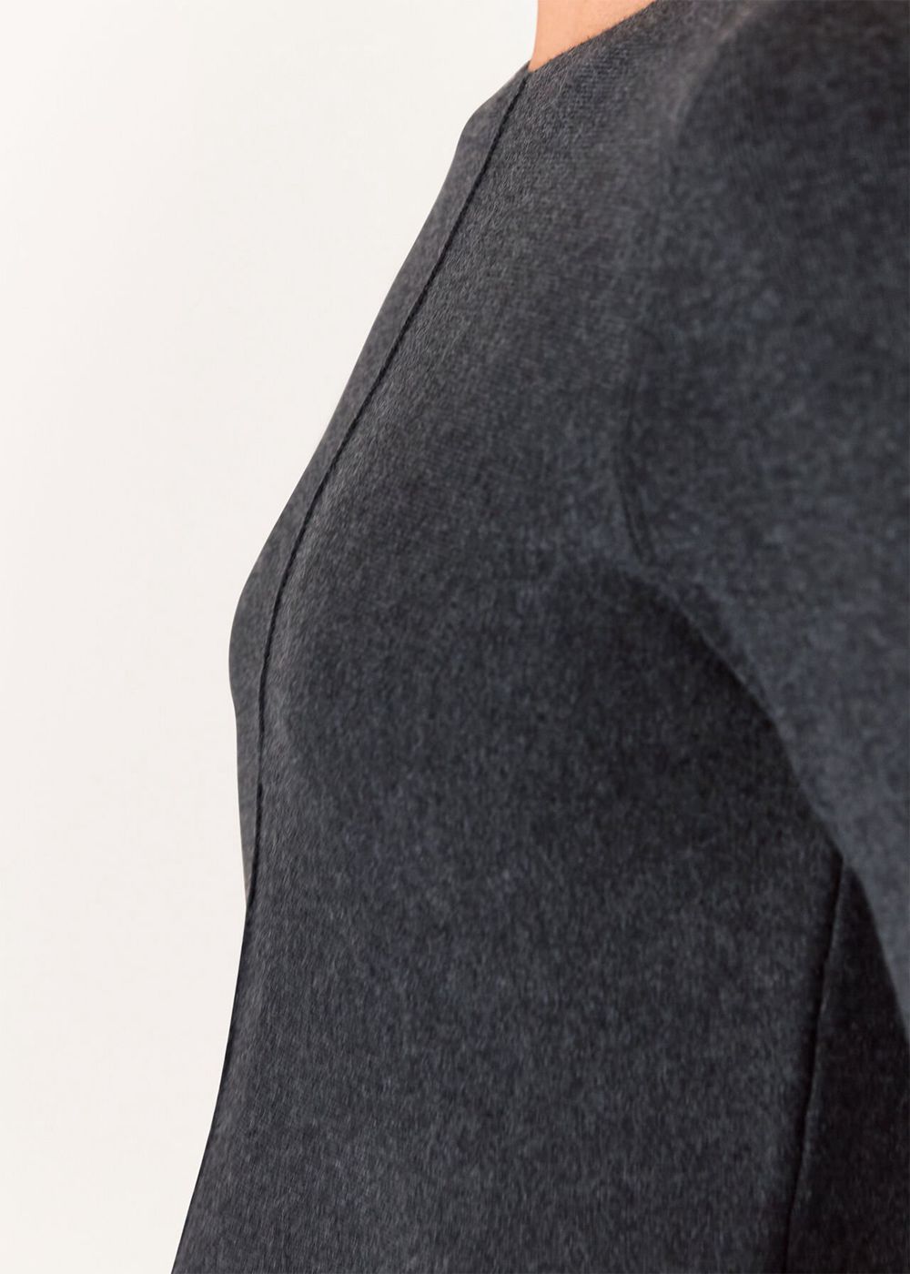 Whistles Peplum Detail Knitwear Dark Grey | US-83174CDXU