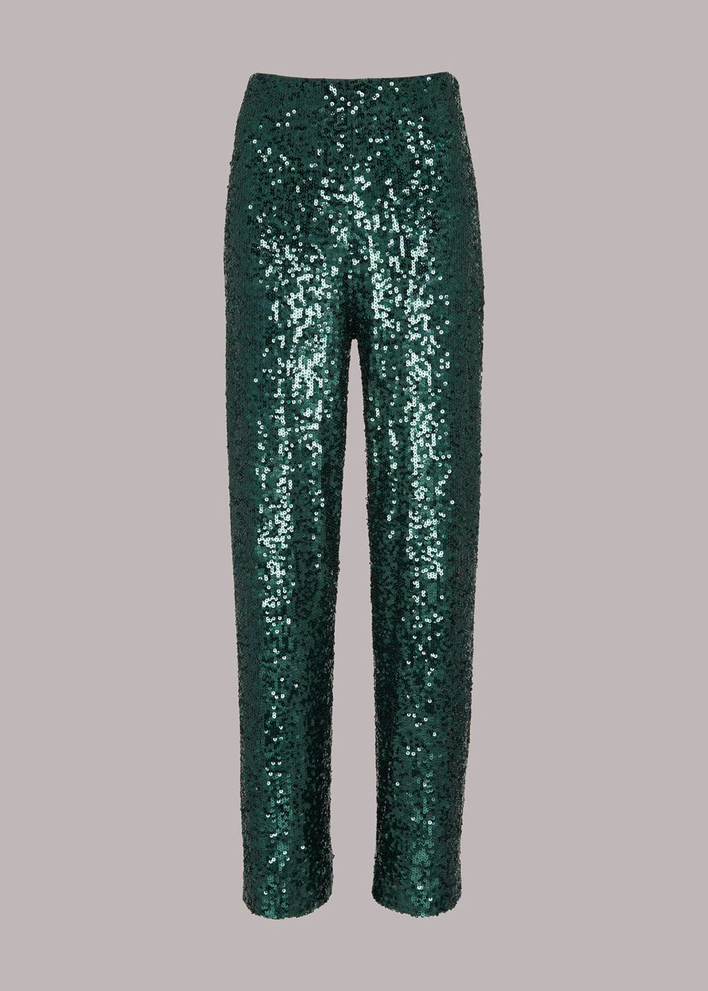 Whistles Petra Sequin Pants Dark Green | US-95041NDRQ