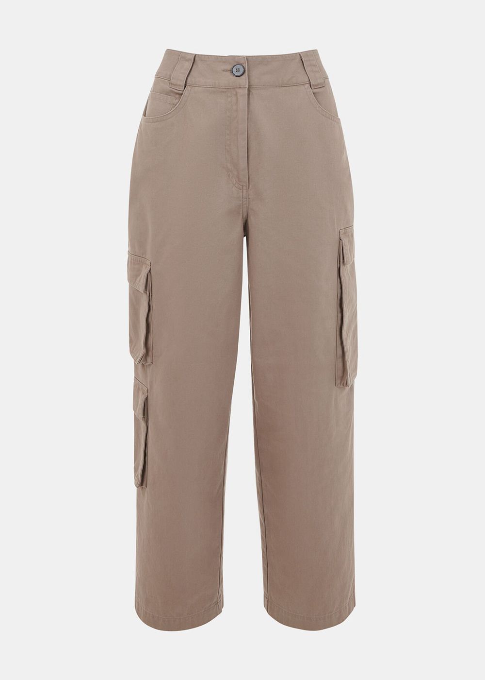 Whistles Phoebe Casual Utility Pants Grey Brown | US-56793EBZR