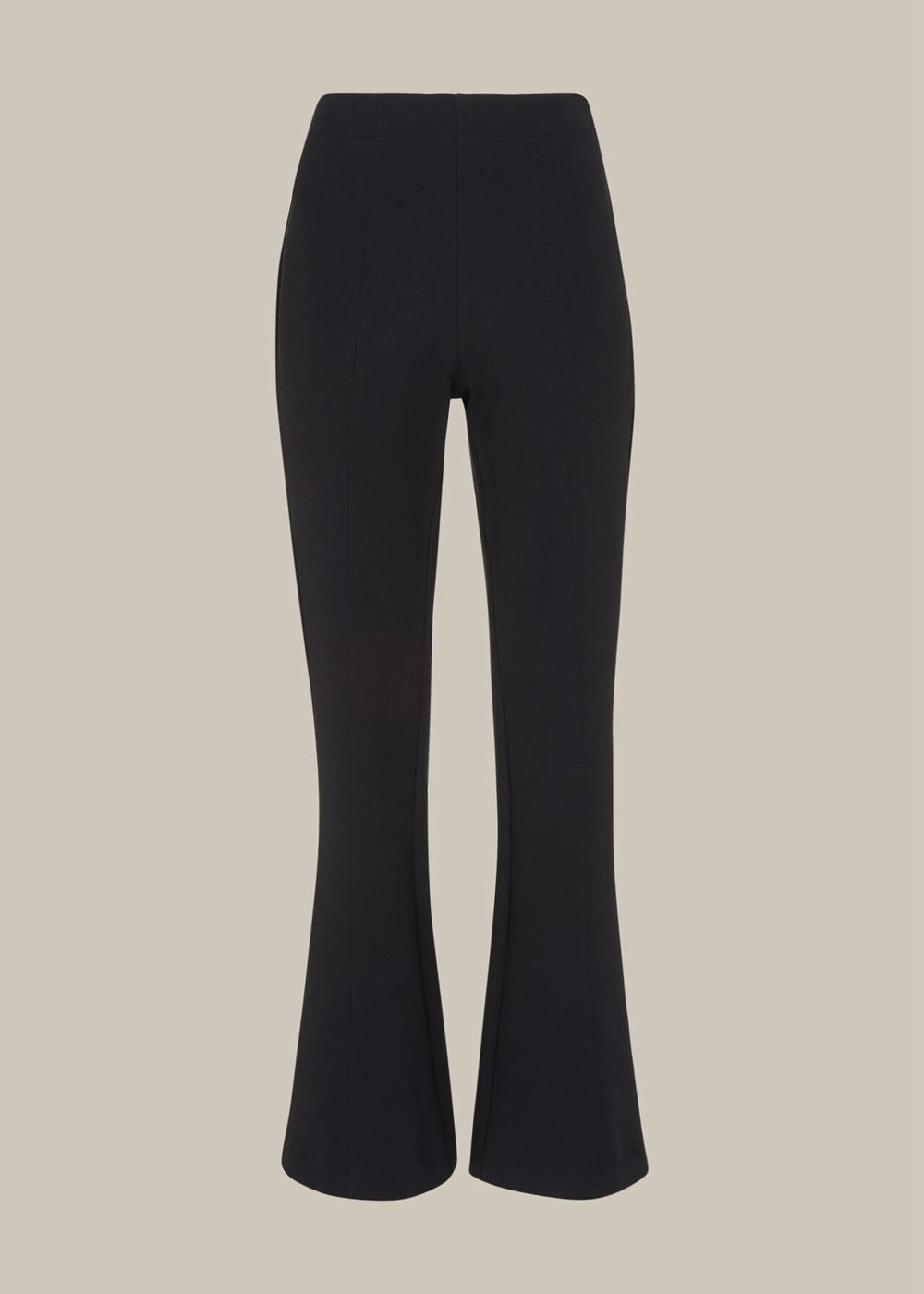 Whistles Ponte Kick Flare Pants Black | US-48093ETLJ