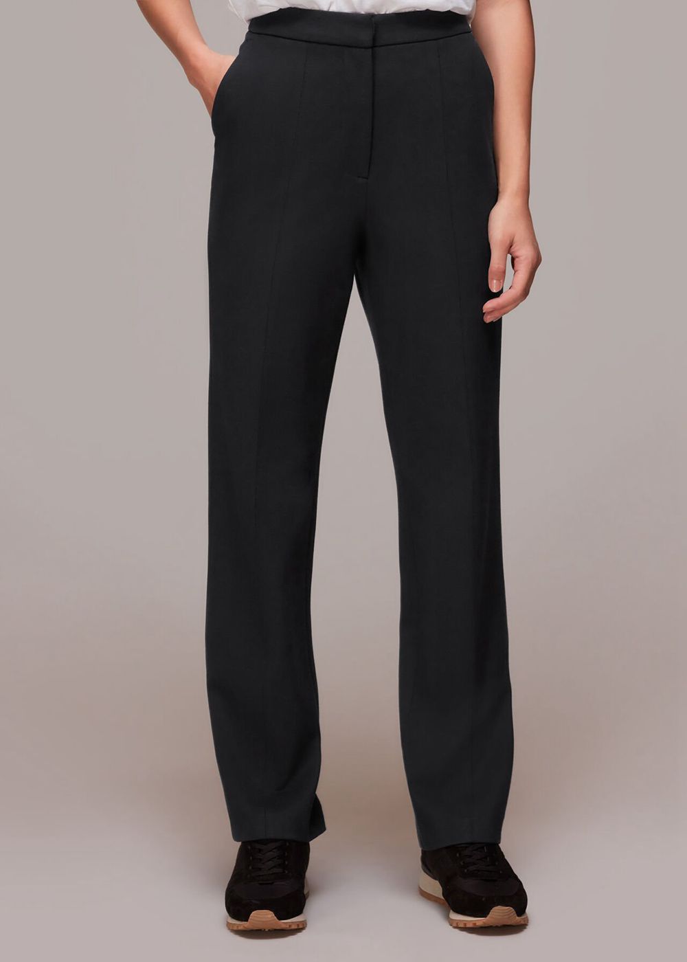 Whistles Ponte Slim Leg Pants Black | US-73962BFHD