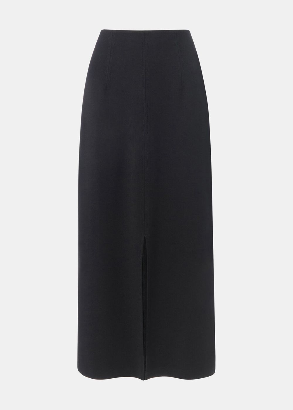 Whistles Ponte Straight Skirts Black | US-68450KAPN