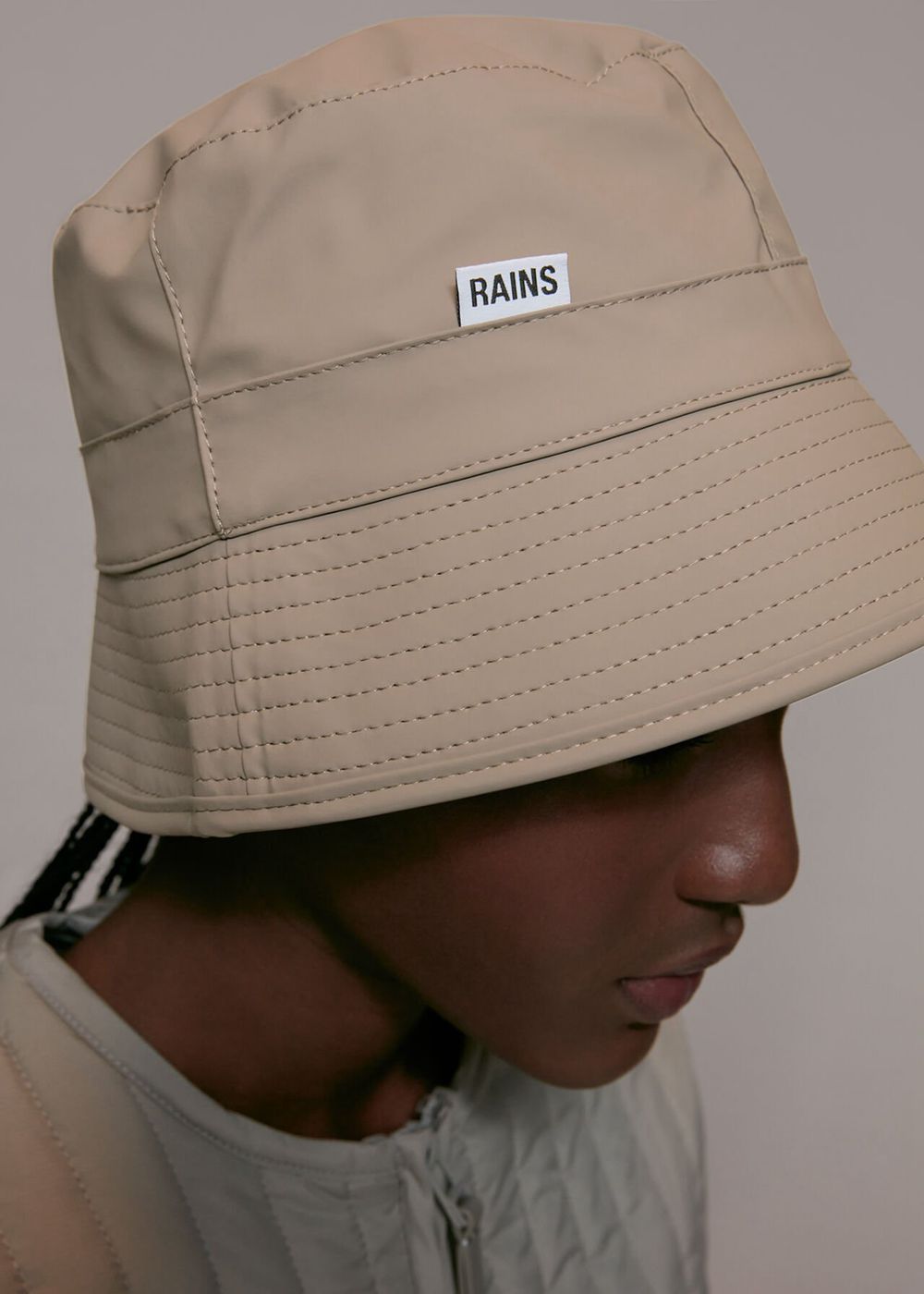 Whistles Rains Bucket Hats Grey Brown | US-01648SZPM