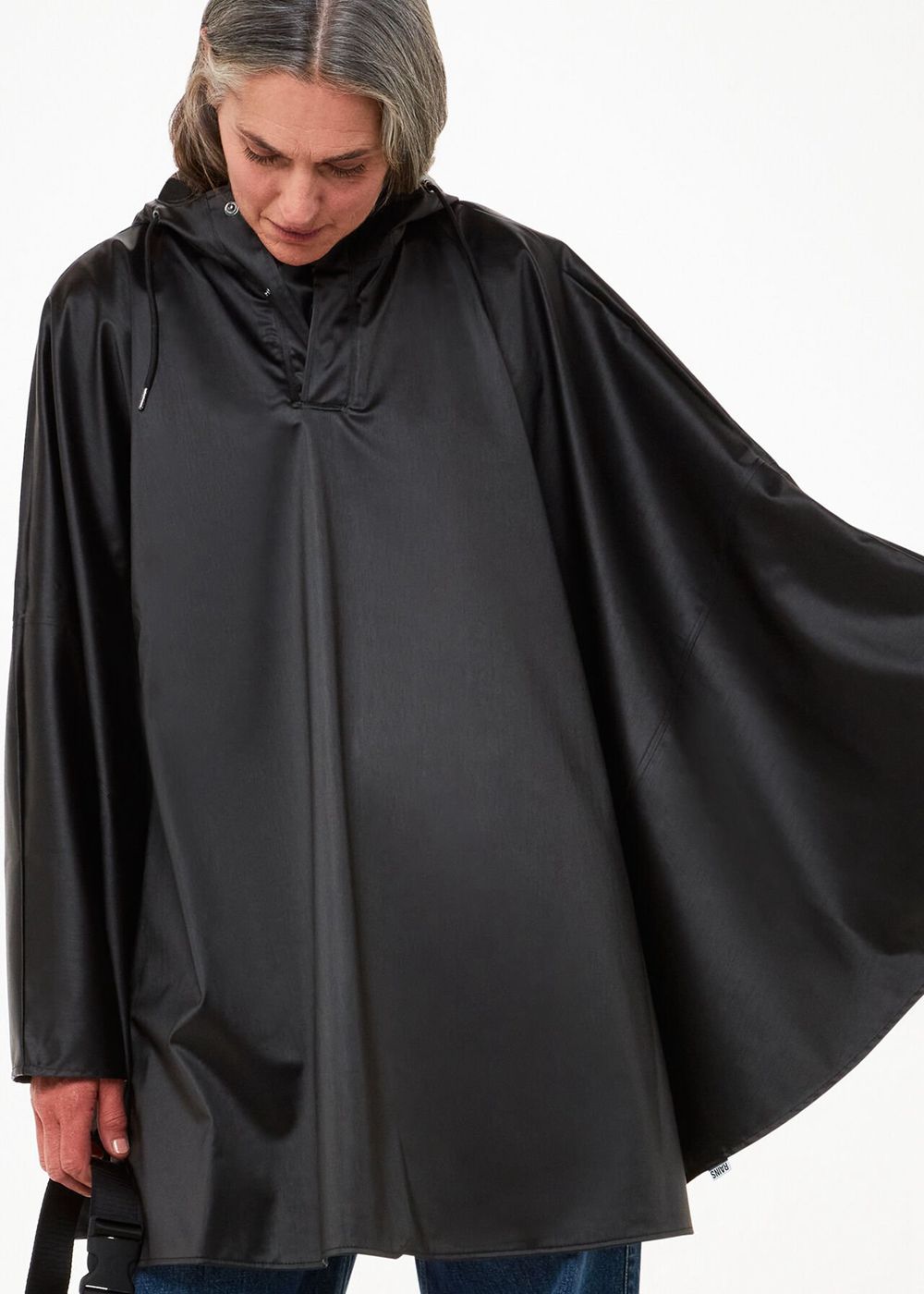 Whistles Rains Cape Jacket Black | US-51829SCTP