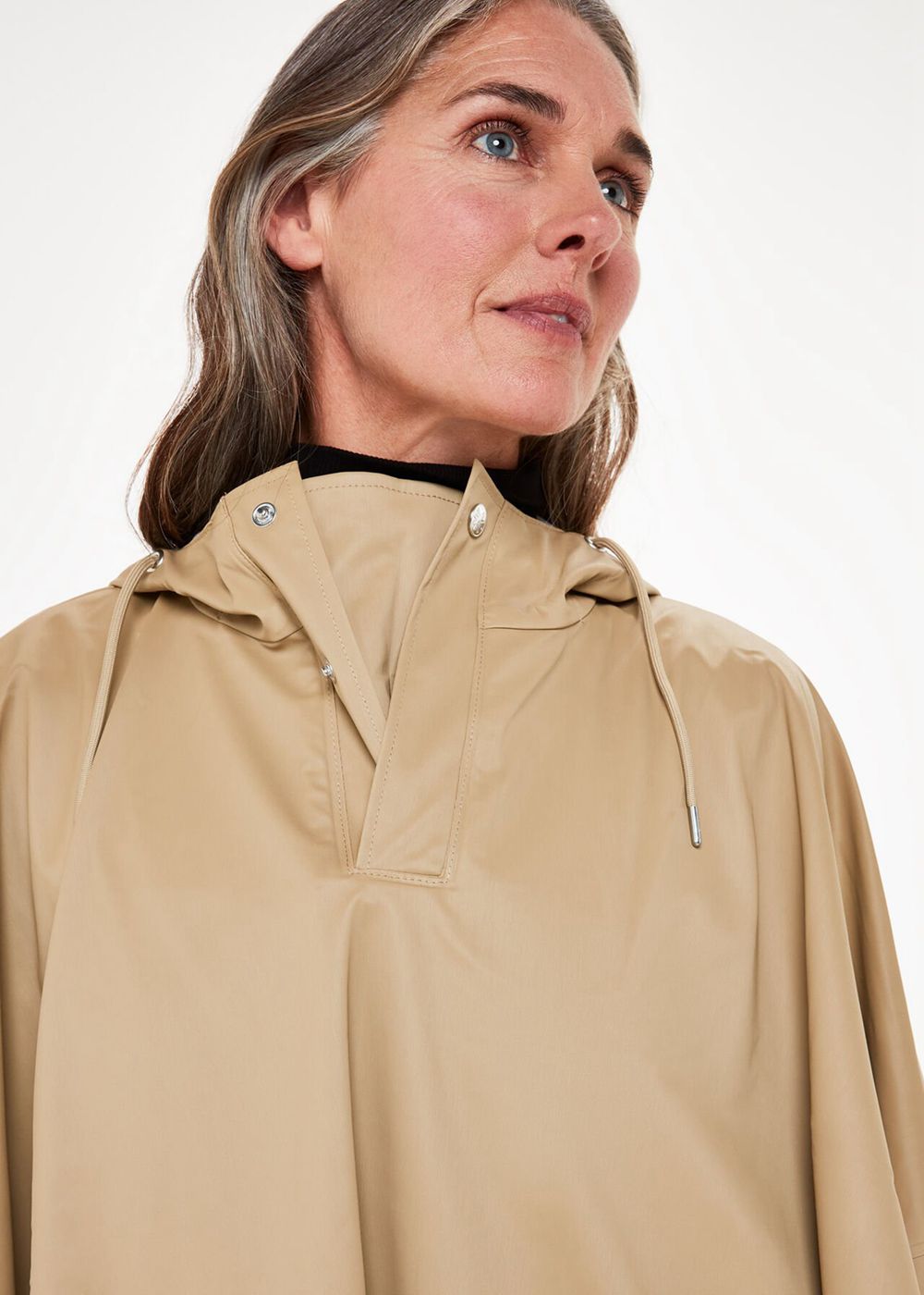 Whistles Rains Cape Jacket Neutral | US-09257SIHX