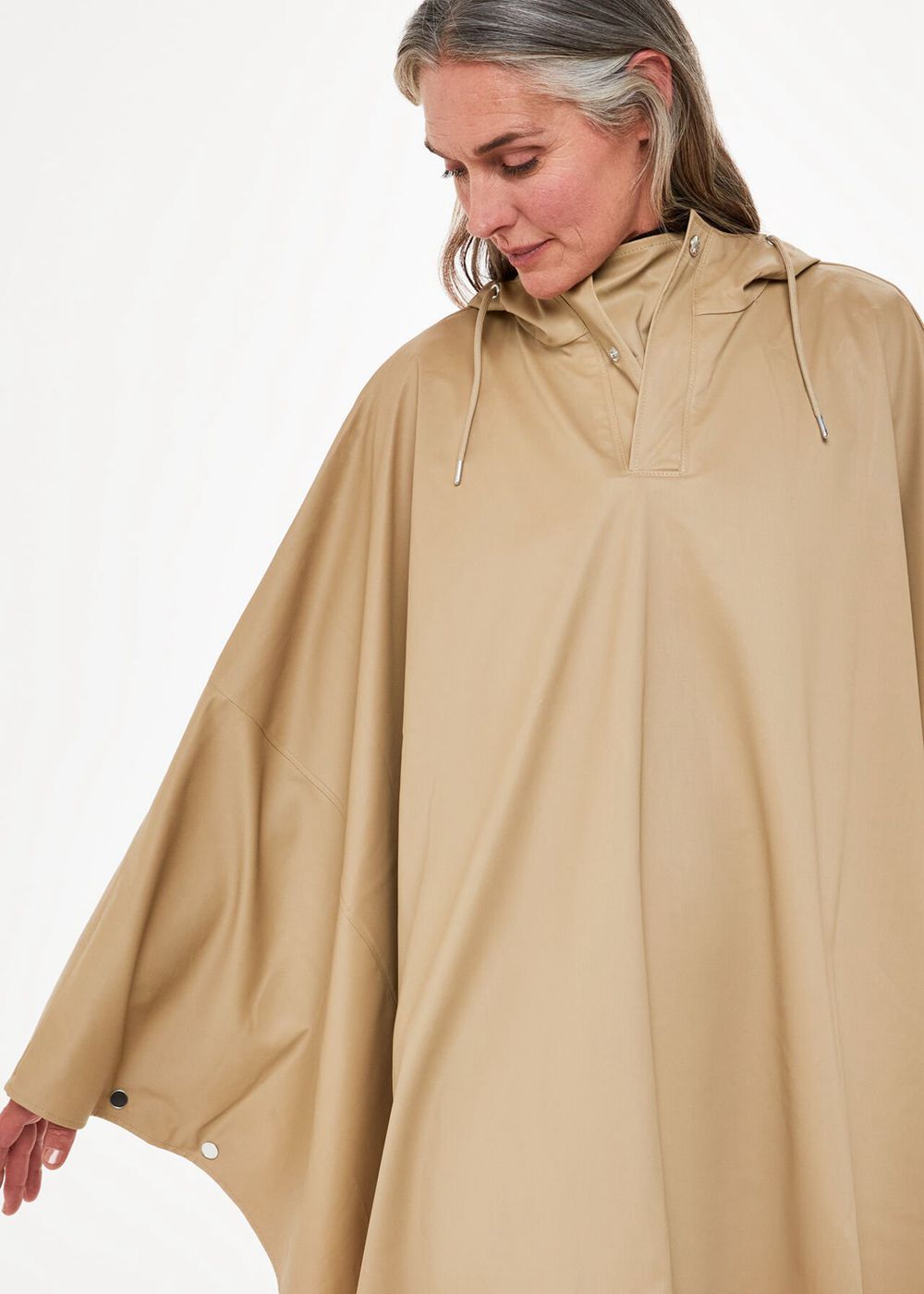 Whistles Rains Cape Jacket Neutral | US-09257SIHX