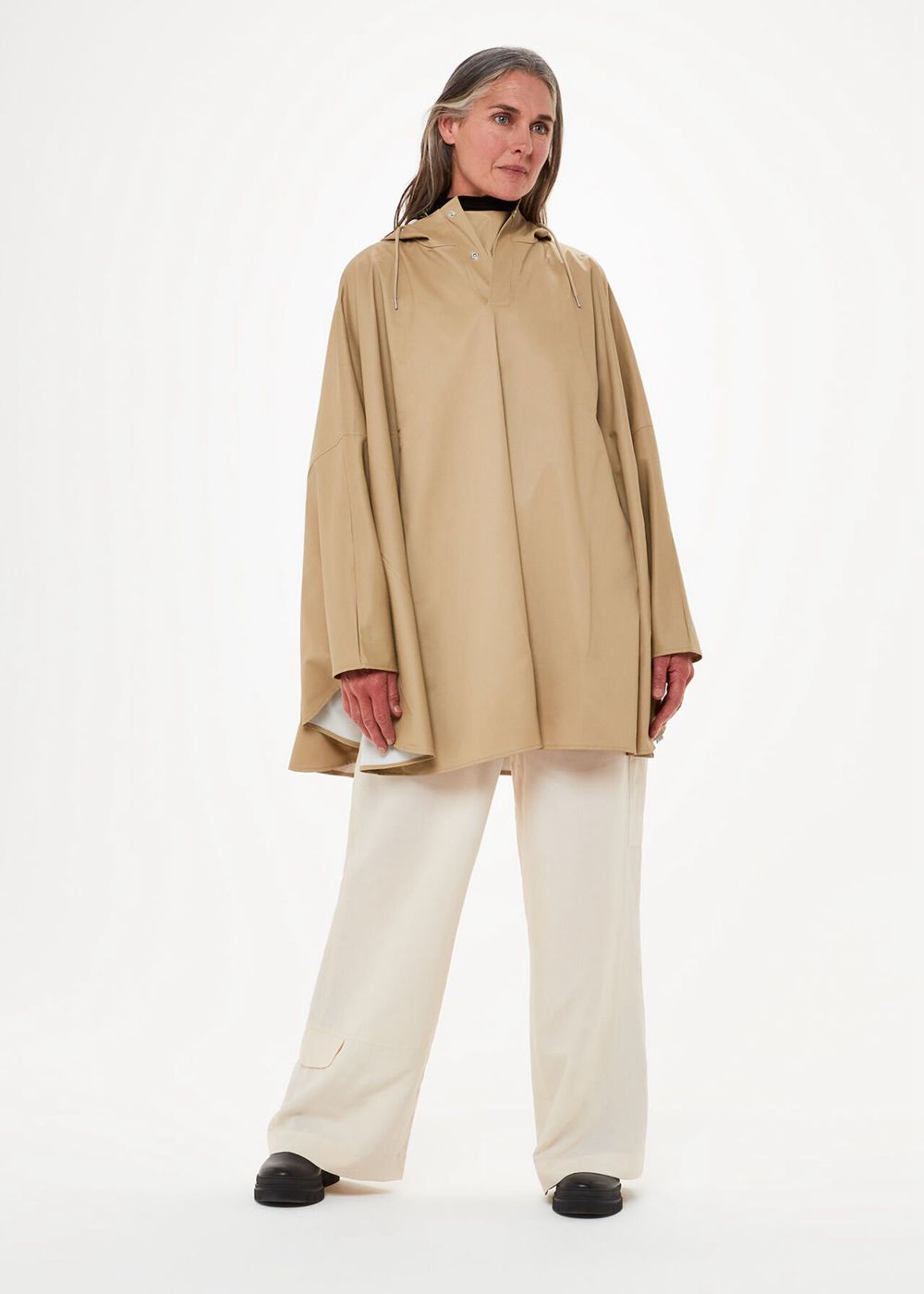 Whistles Rains Cape Jacket Neutral | US-09257SIHX