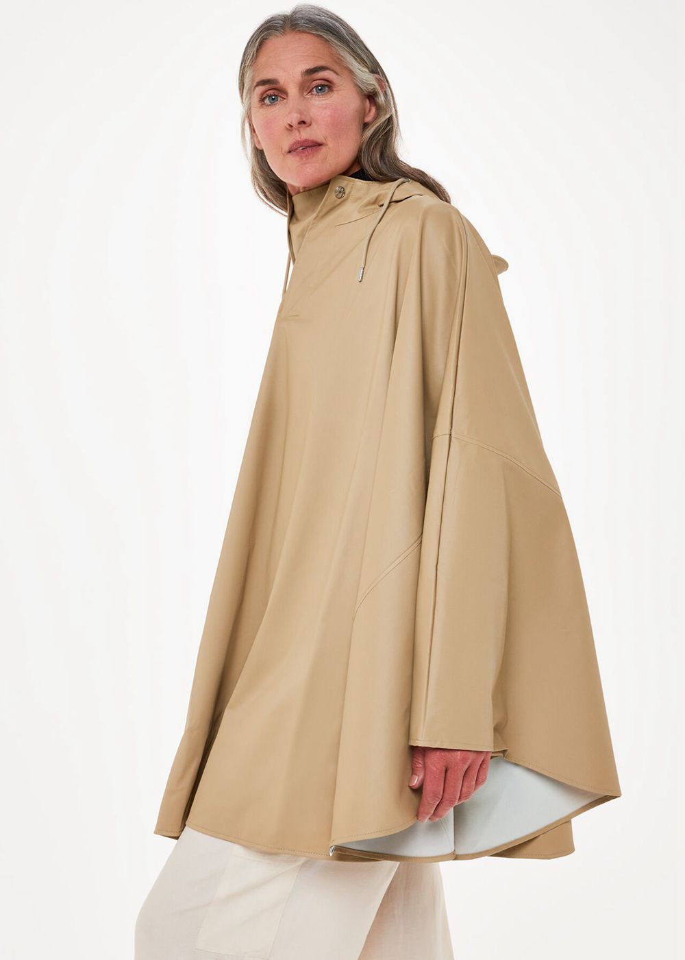 Whistles Rains Cape Jacket Neutral | US-09257SIHX