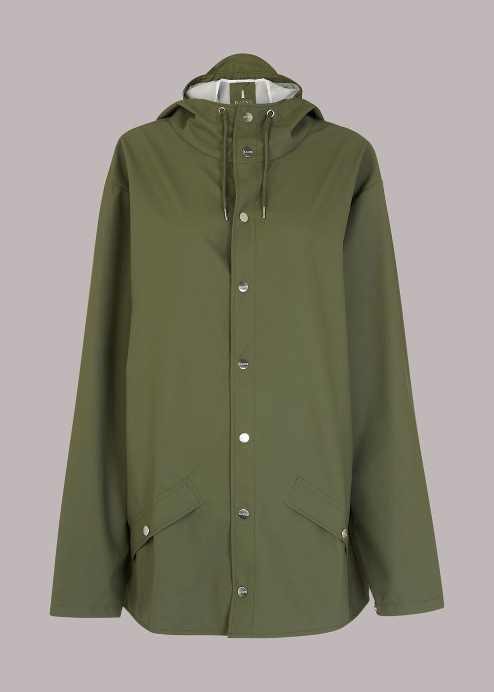 Whistles Rains Hooded Jacket Olive | US-76285MEKO