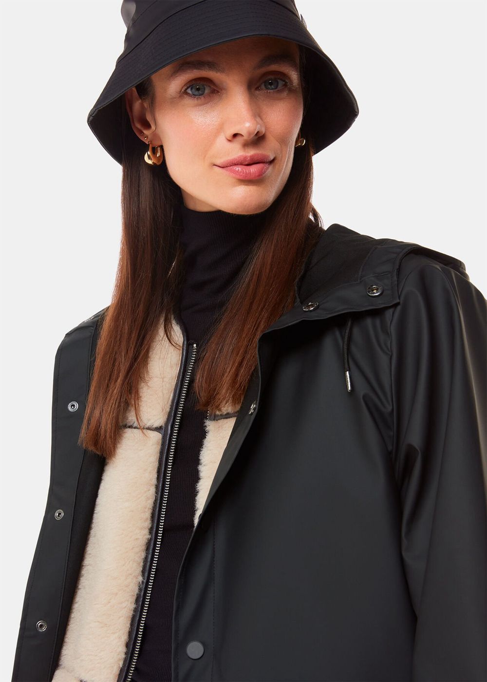 Whistles Rains Jacket Black | US-68957YHBQ