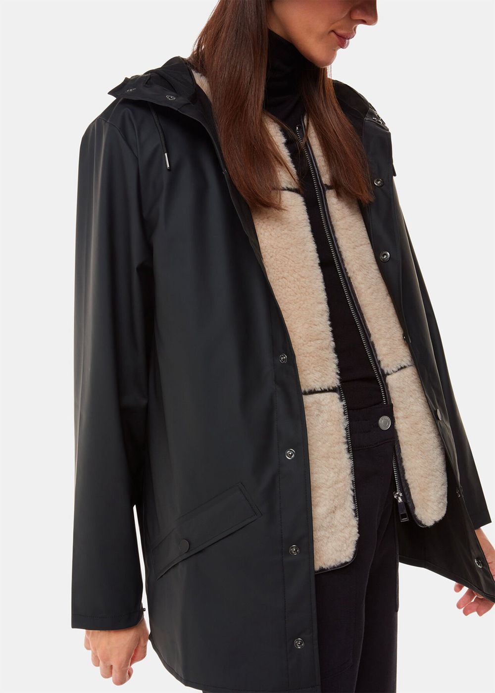 Whistles Rains Jacket Black | US-68957YHBQ