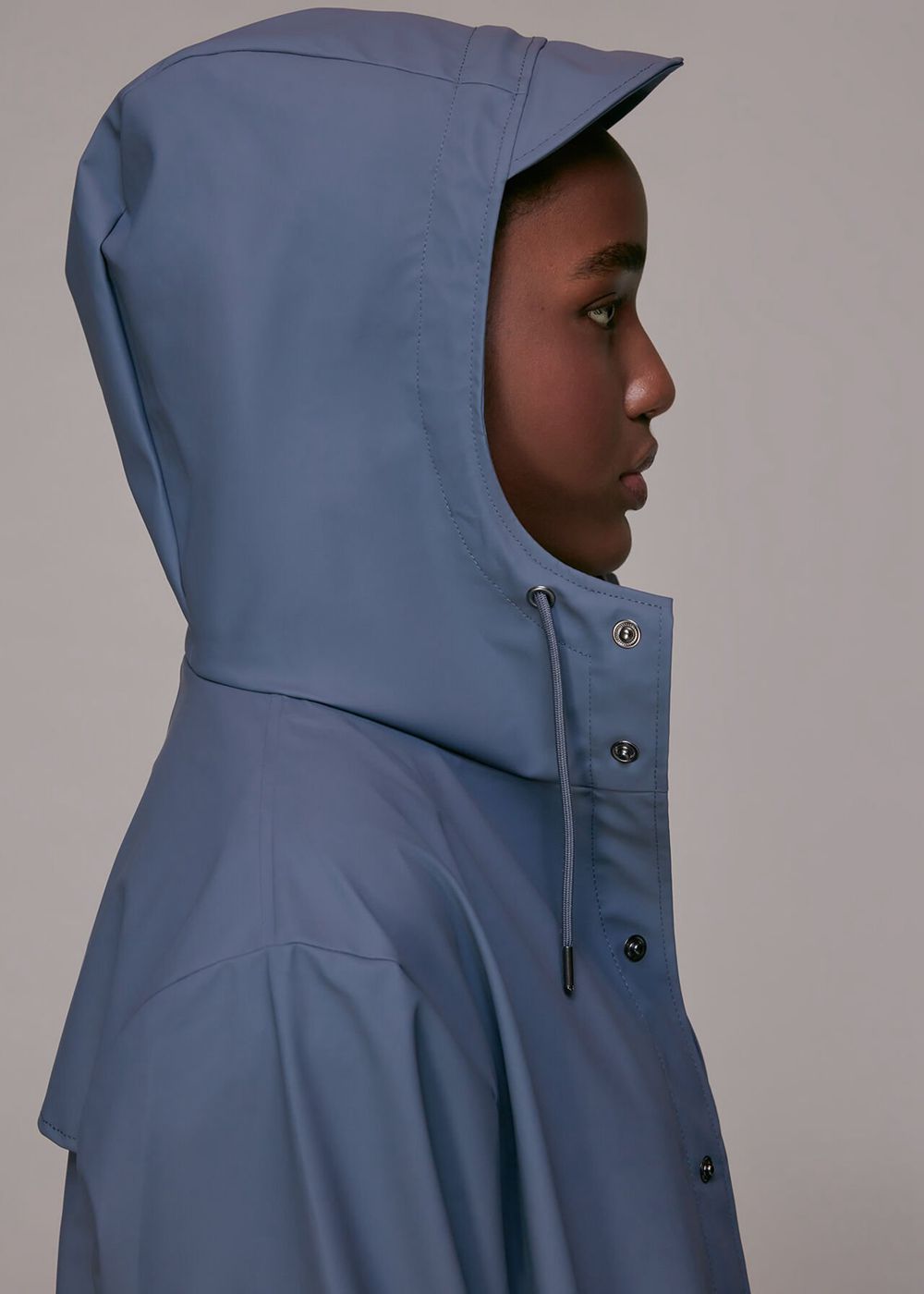 Whistles Rains Jacket Blue | US-91540OREC