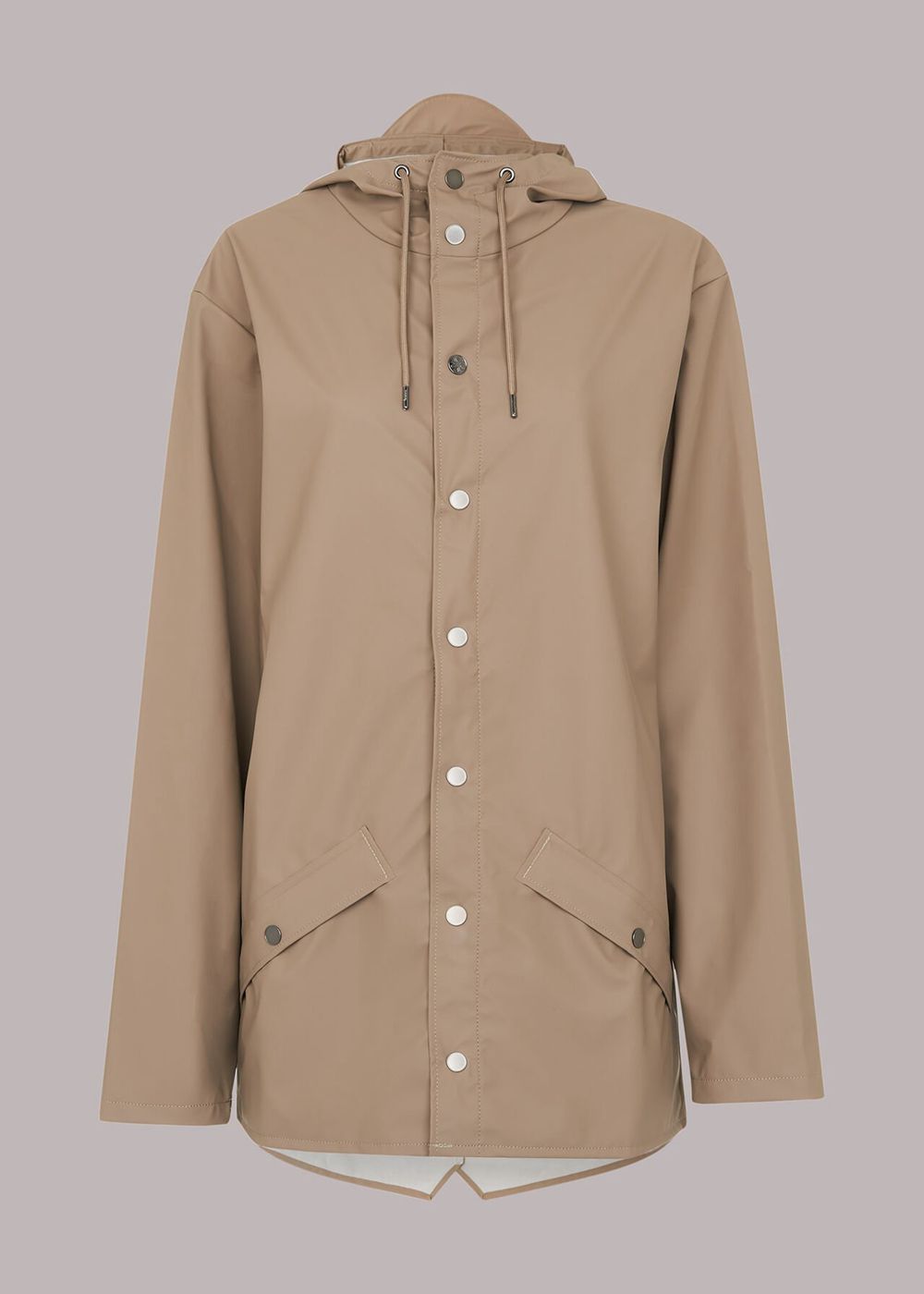 Whistles Rains Jacket Grey Brown | US-24609RQUL