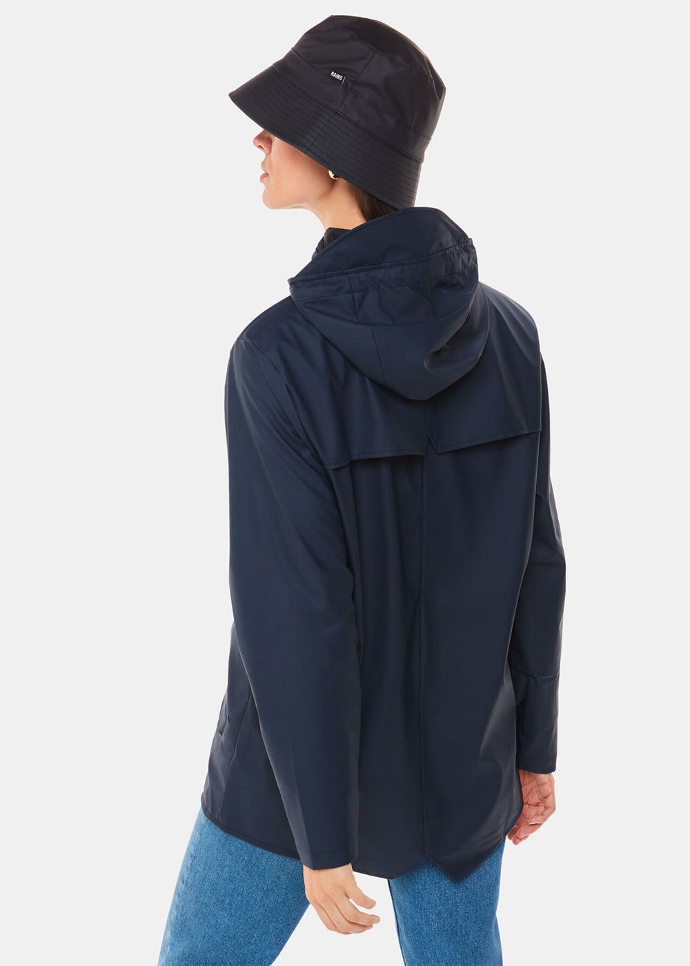 Whistles Rains Jacket Navy | US-50761NLAT