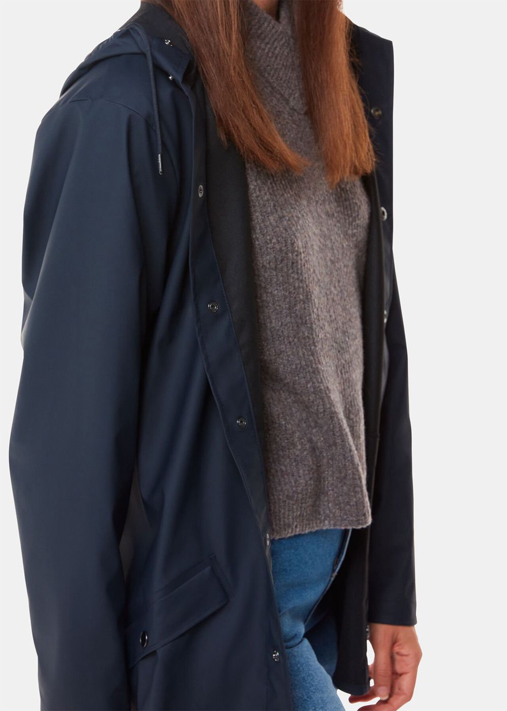 Whistles Rains Jacket Navy | US-50761NLAT