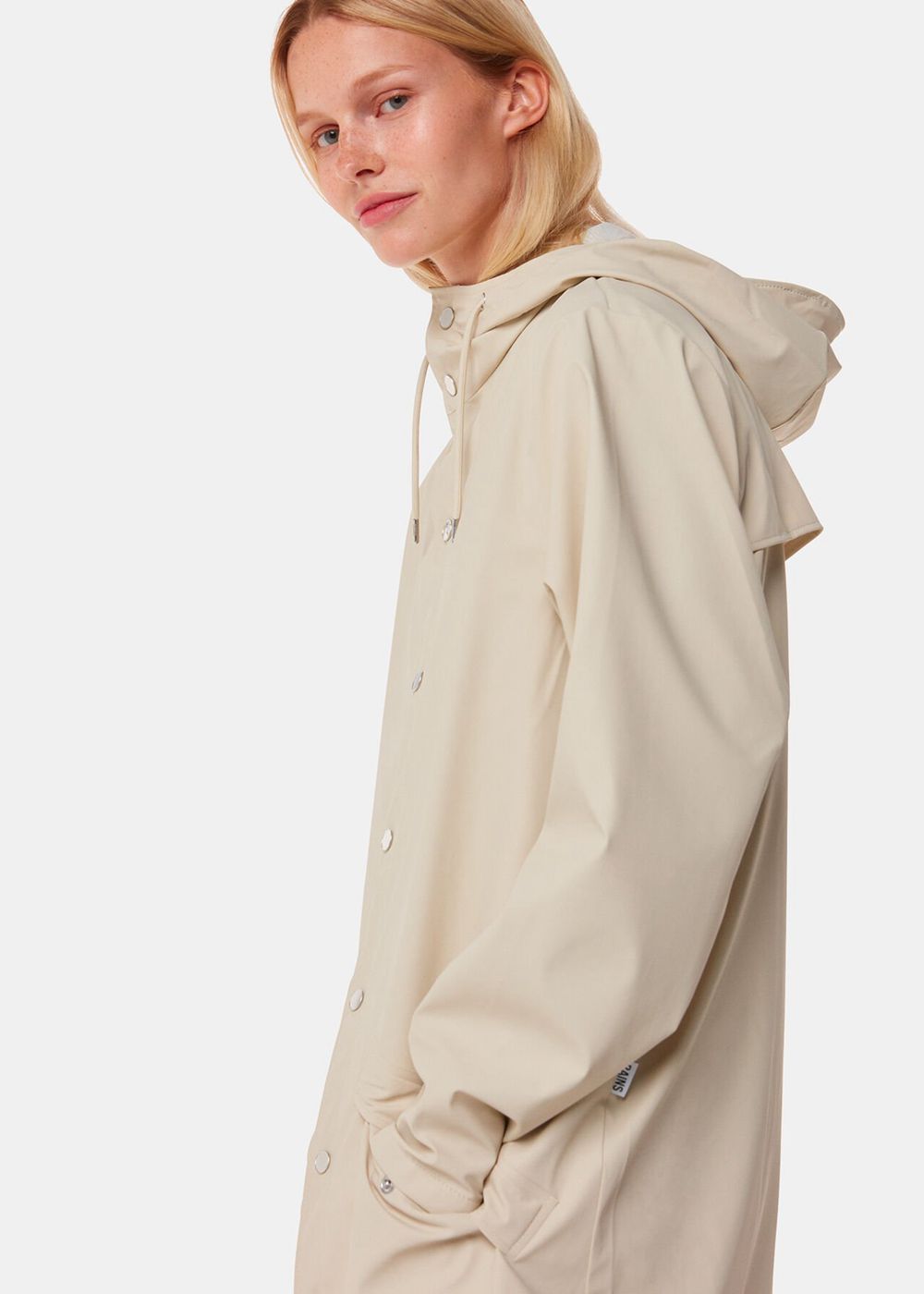 Whistles Rains Jacket White | US-86750BIAG