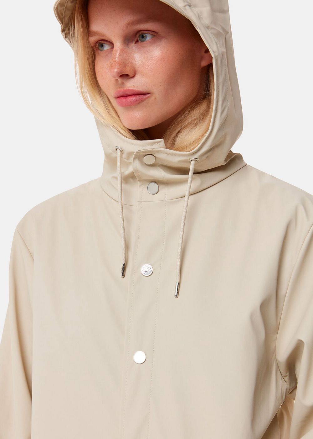 Whistles Rains Jacket White | US-86750BIAG