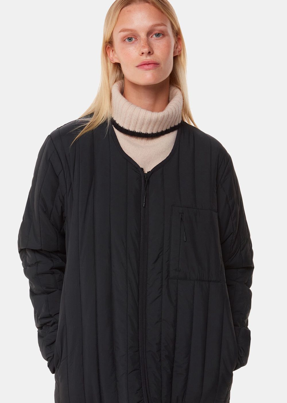 Whistles Rains Liner Jacket Black | US-92561XKEY