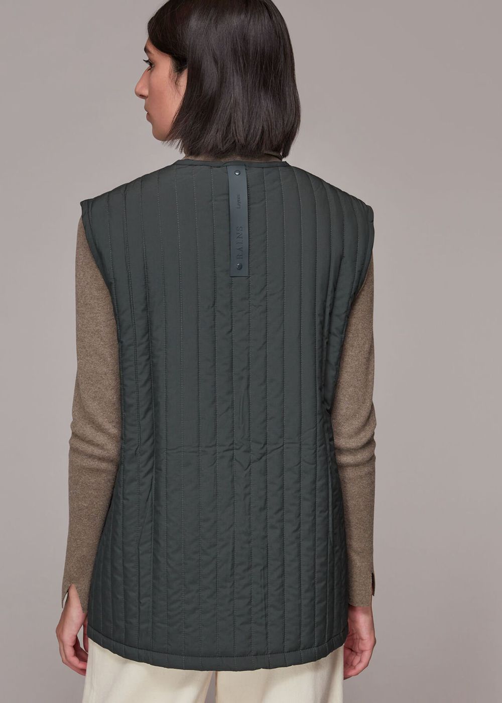 Whistles Rains Liner Vest Grey | US-25469CVND