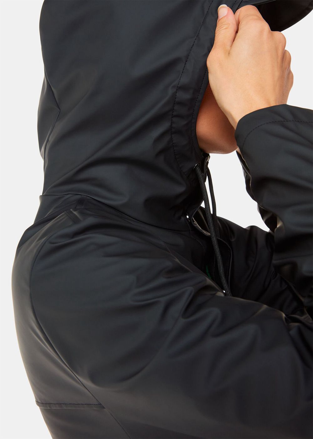 Whistles Rains Long Jacket Black | US-27638HFVS