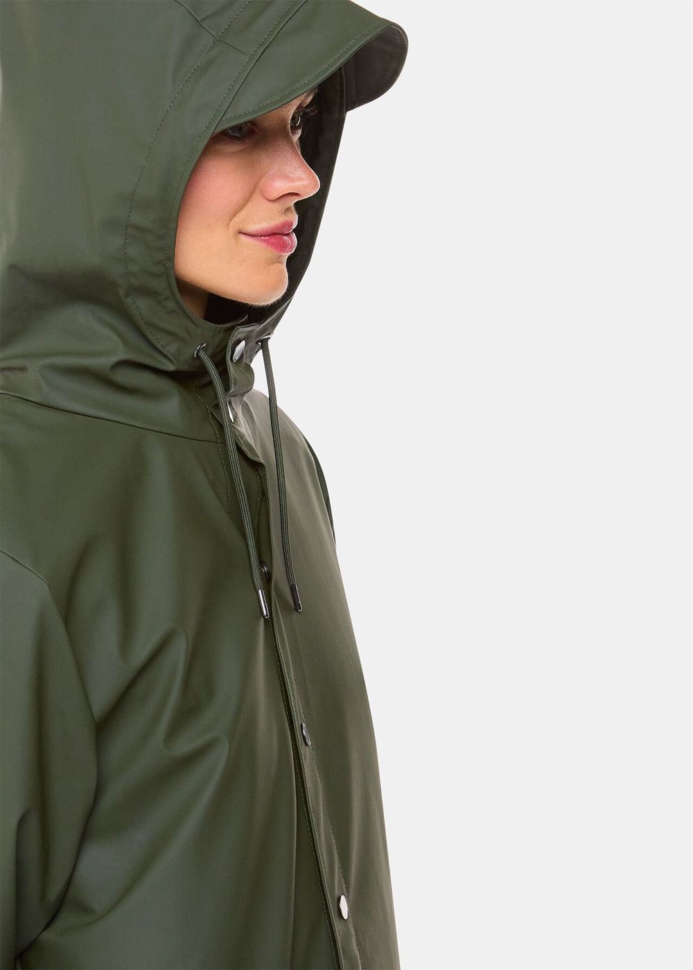 Whistles Rains Long Jacket Dark Green | US-46325BUOJ