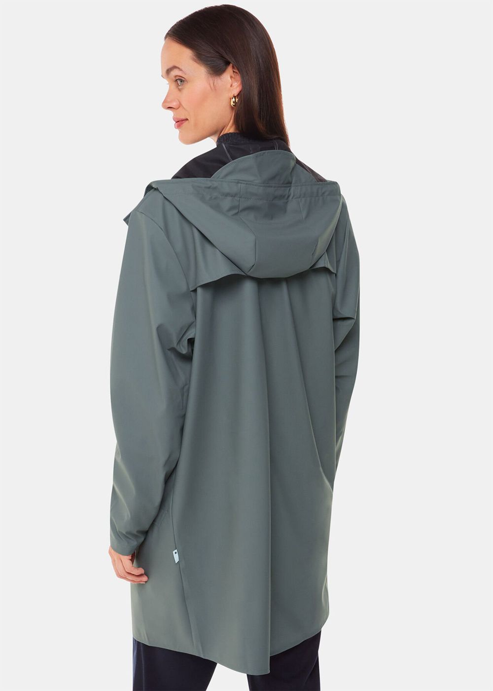 Whistles Rains Long Jacket Dark Grey | US-10849MLXO