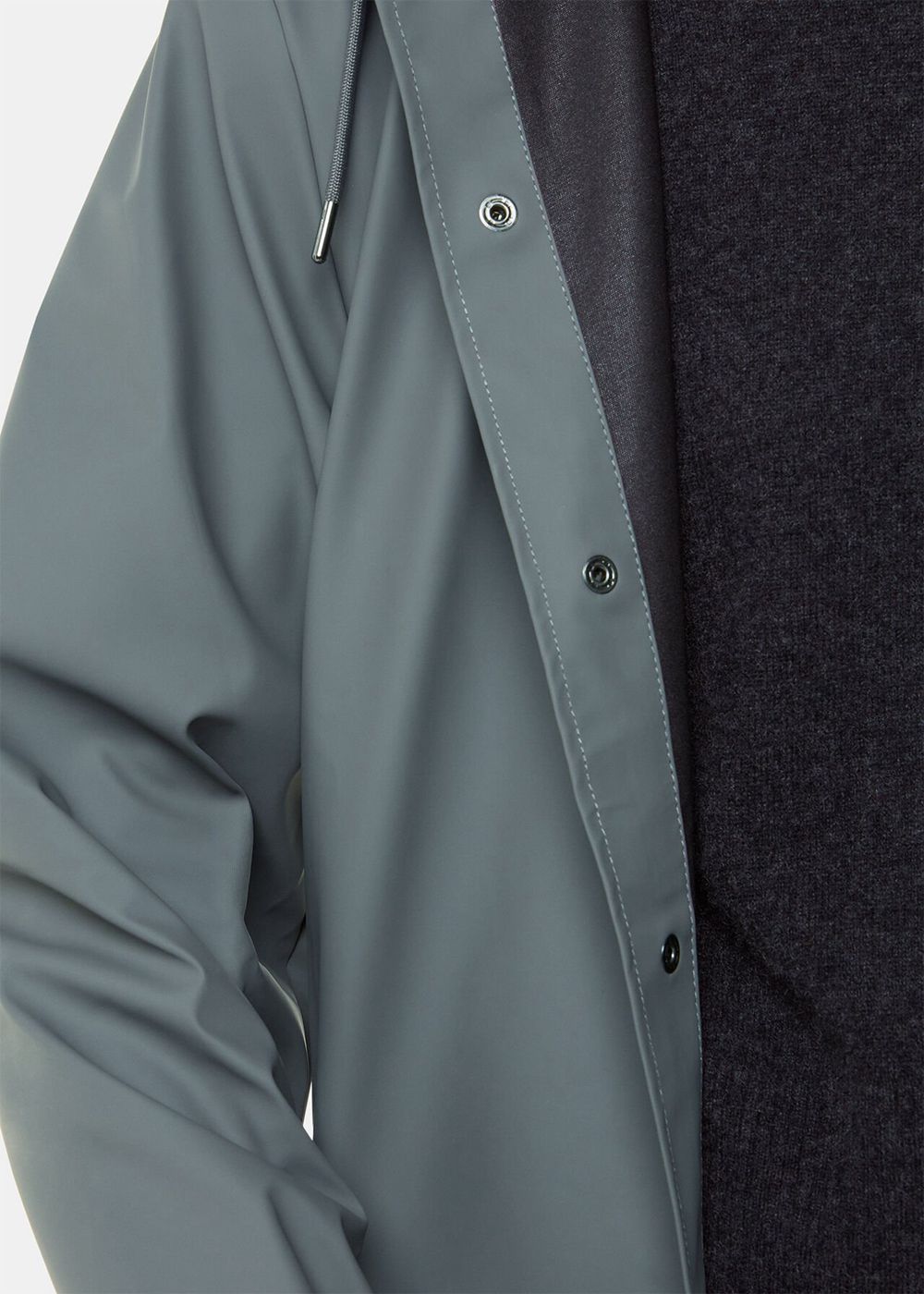 Whistles Rains Long Jacket Dark Grey | US-10849MLXO