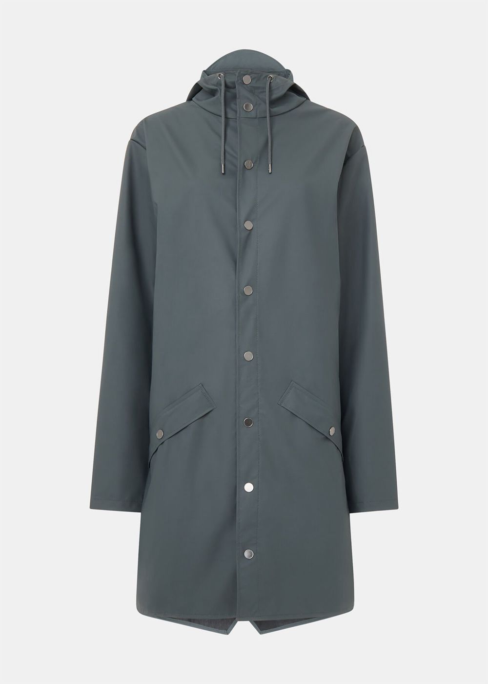 Whistles Rains Long Jacket Dark Grey | US-10849MLXO