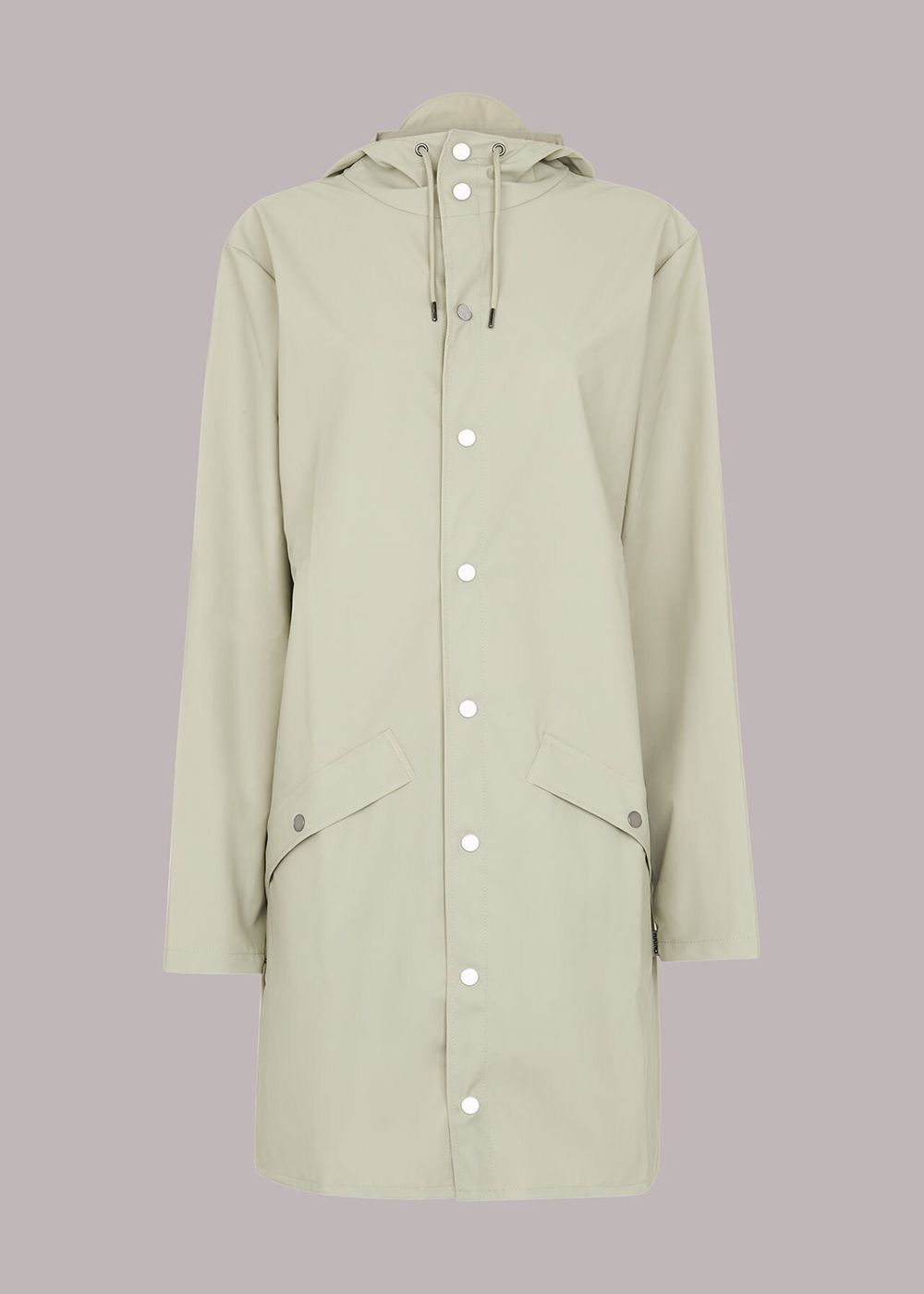 Whistles Rains Long Jacket Grey | US-58162QMPK