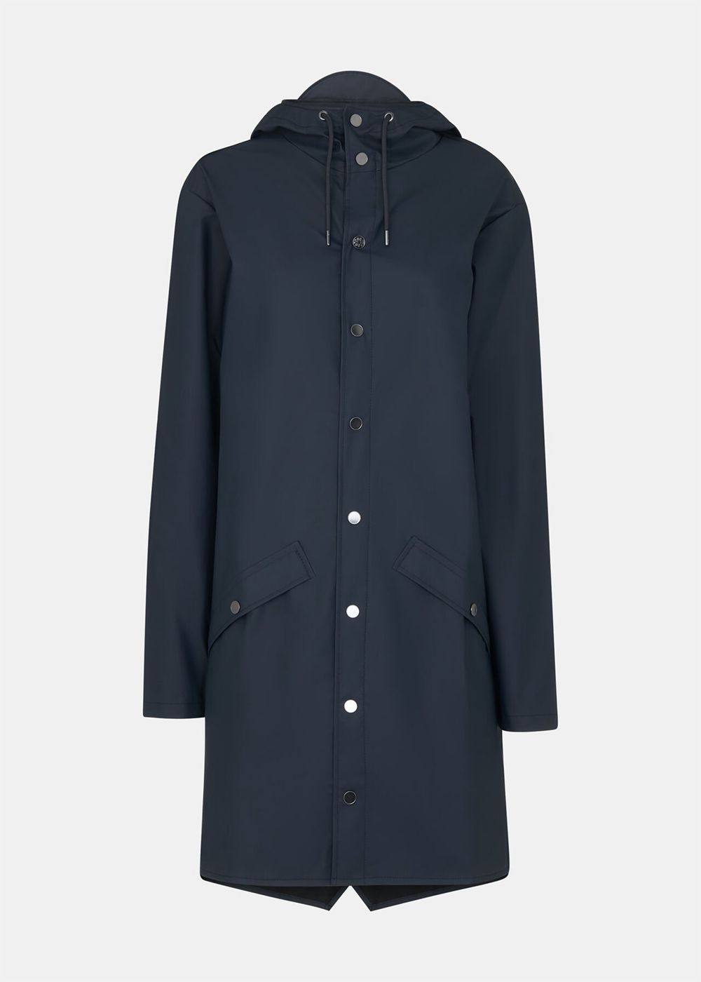 Whistles Rains Long Jacket Navy | US-50361IVYW