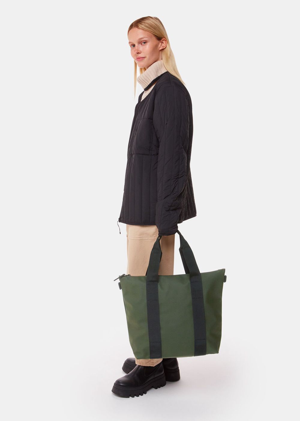 Whistles Rains Tote Bags Dark Green | US-16529RZYI