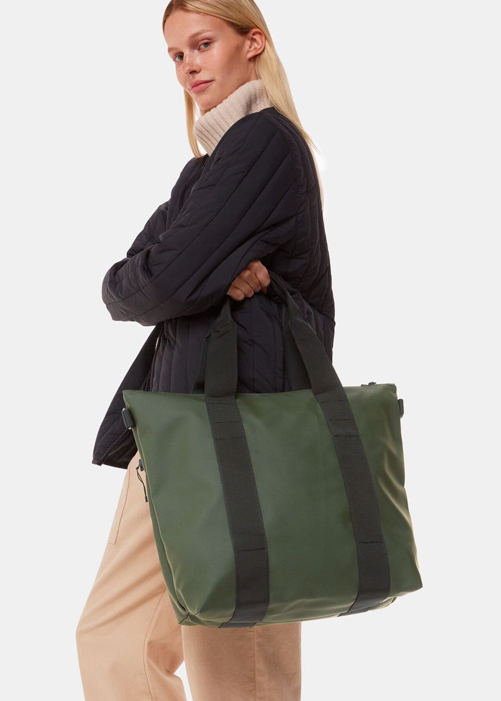 Whistles Rains Tote Bags Dark Green | US-16529RZYI