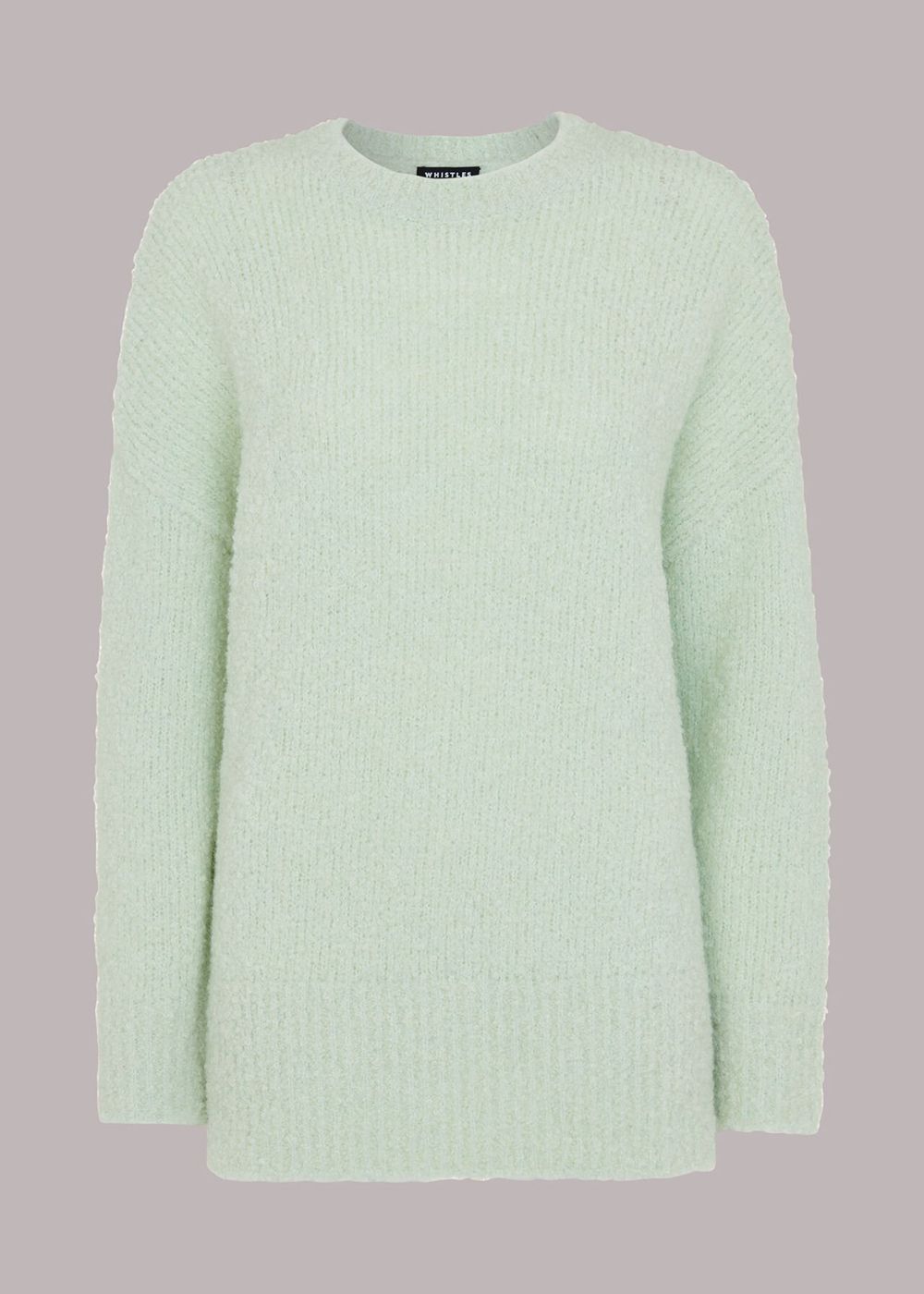 Whistles Relaxed Boucle Sweater Mint | US-32687PKCO