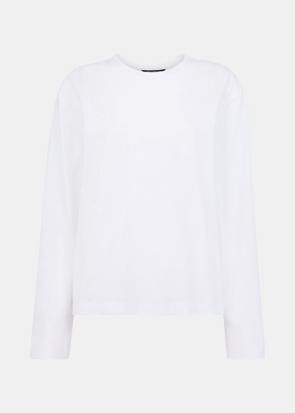 Whistles Relaxed Long Sleeve T-Shirt White | US-17380ORXQ